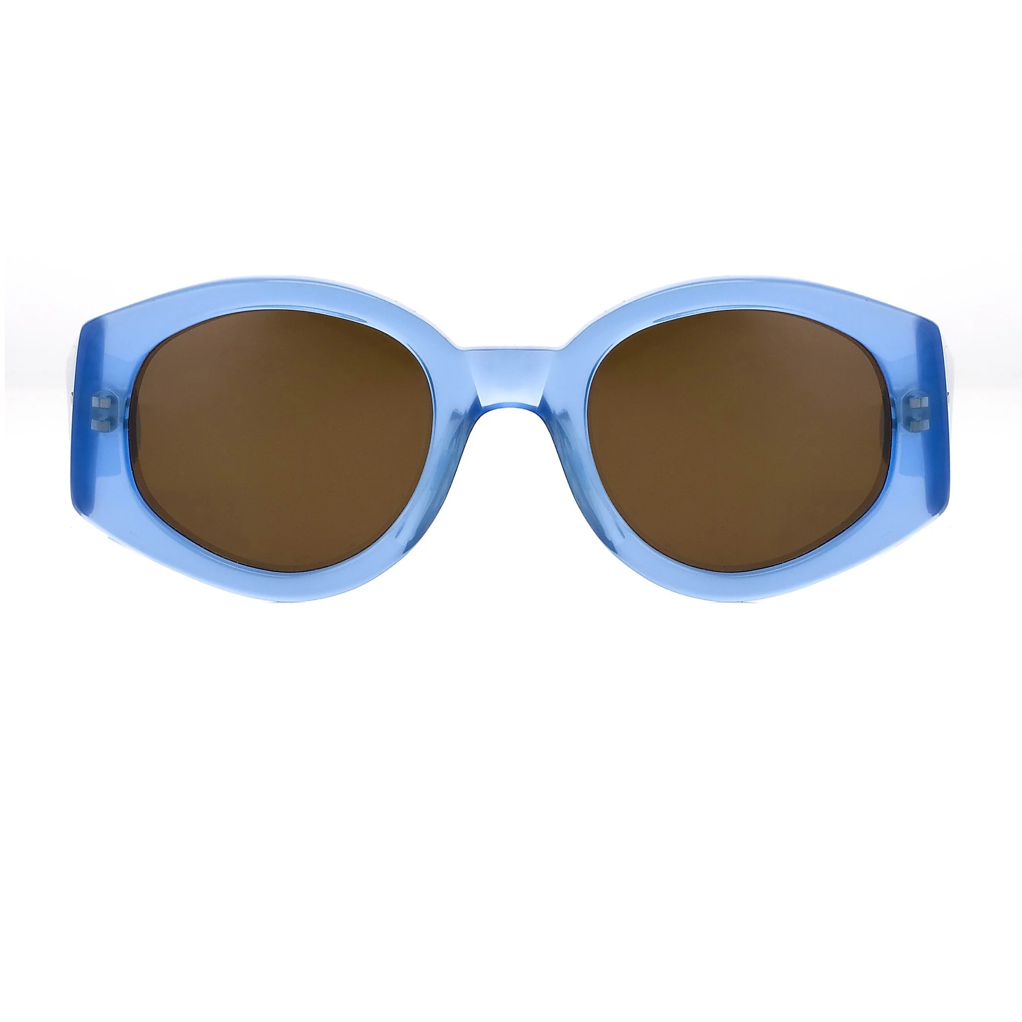 Dries Van Noten Ladies Oval Brown Sunglasses - Image 2