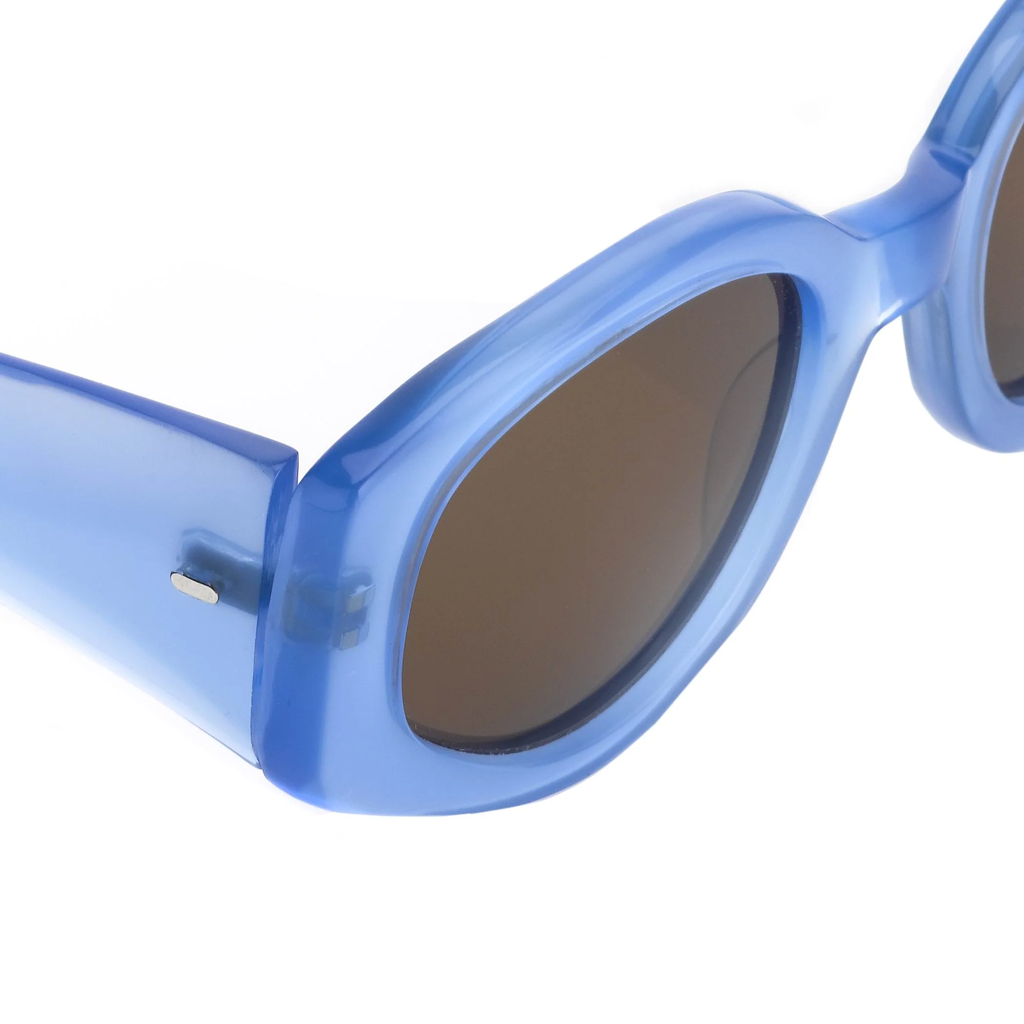 Dries Van Noten Ladies Oval Brown Sunglasses - Image 4