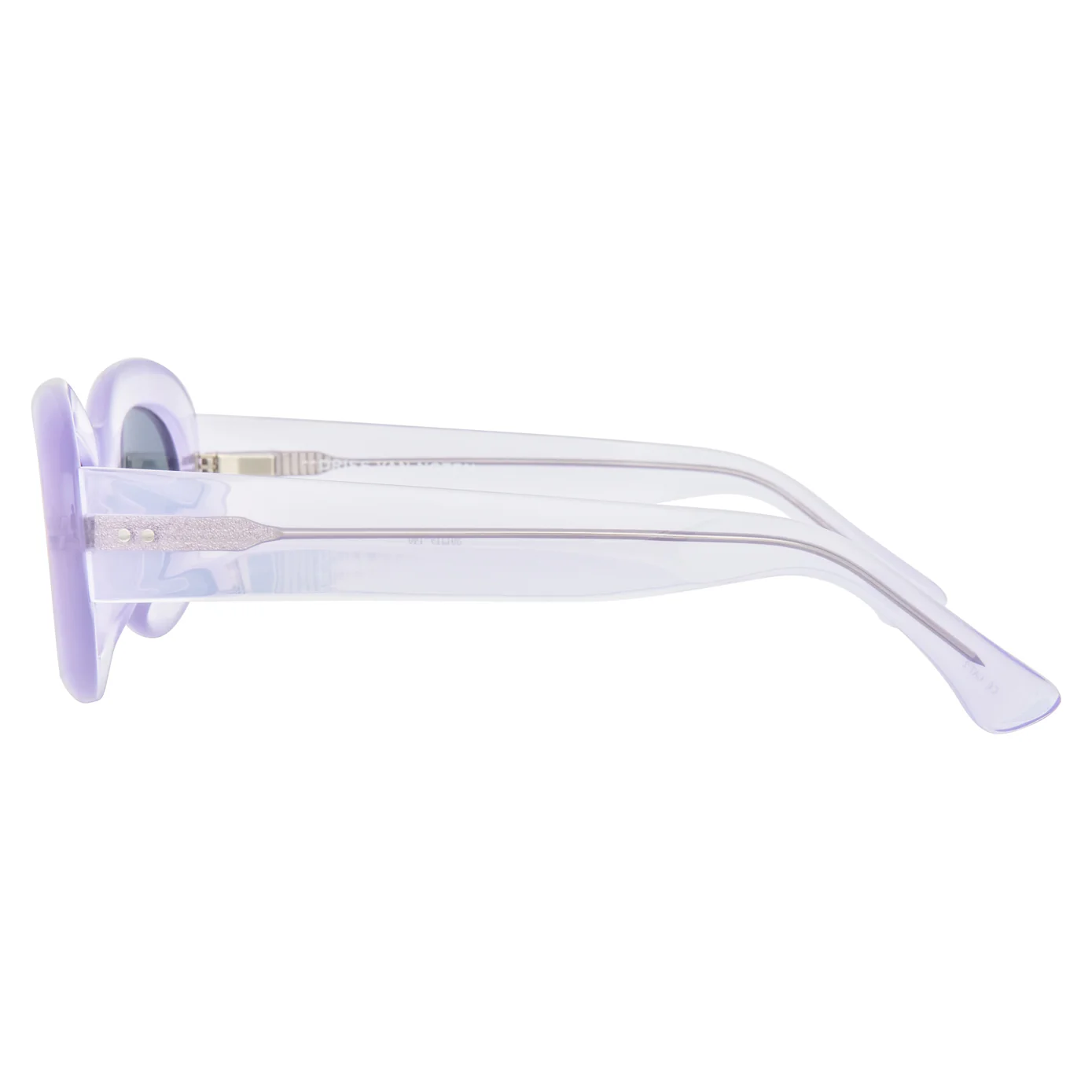 Dries Van Noten Ladies Oval Grey Sunglasses - Image 3