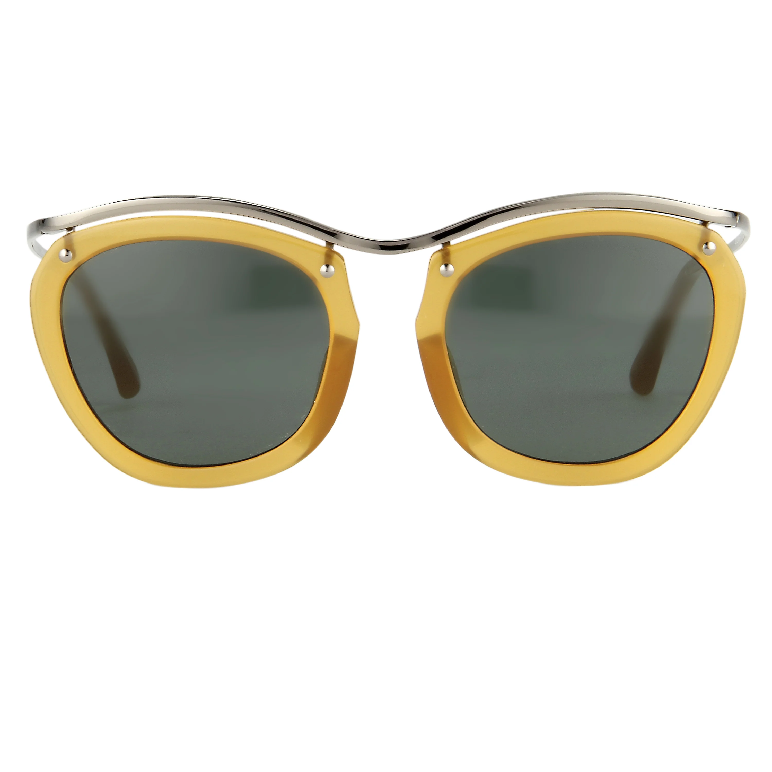Dries Van Noten Ladies Round Grey Sunglasses - Image 2