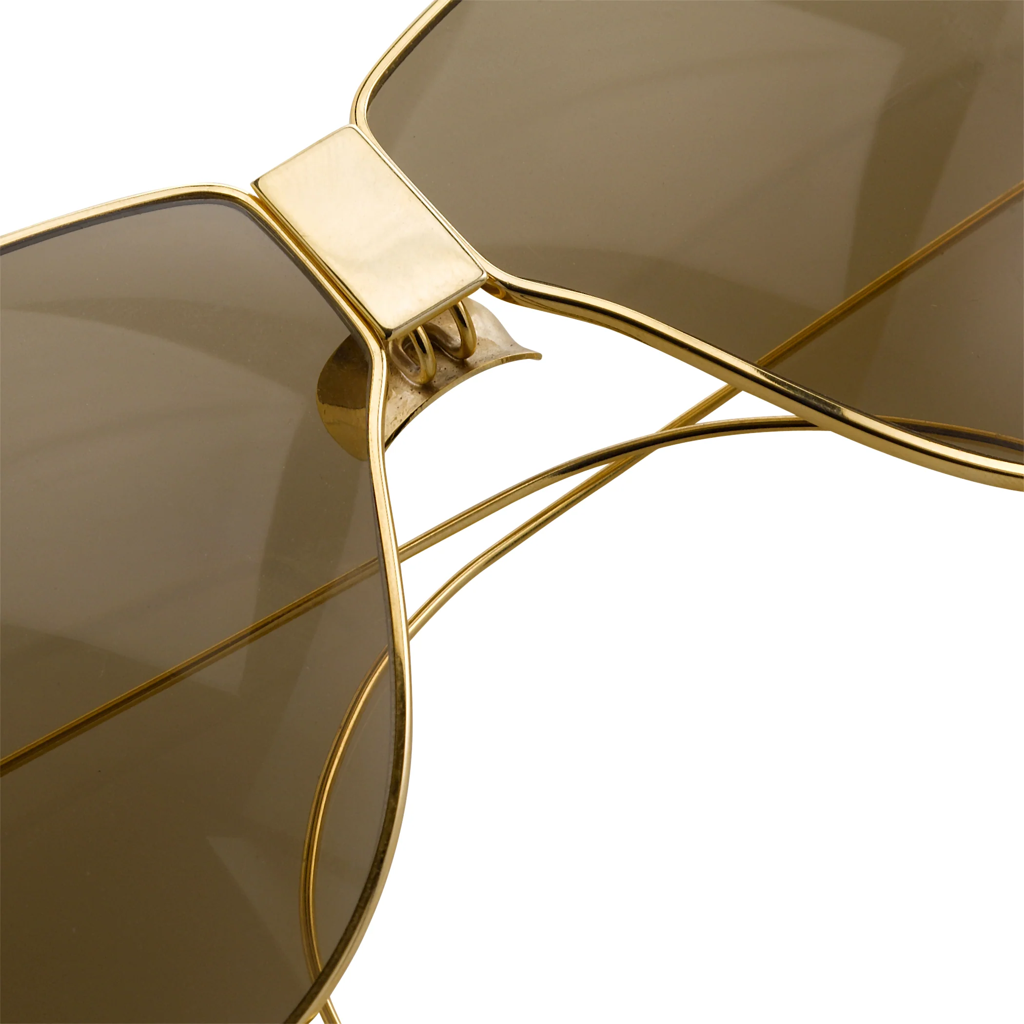Dries Van Noten Men's Aviator Brown Sunglasses - Image 4
