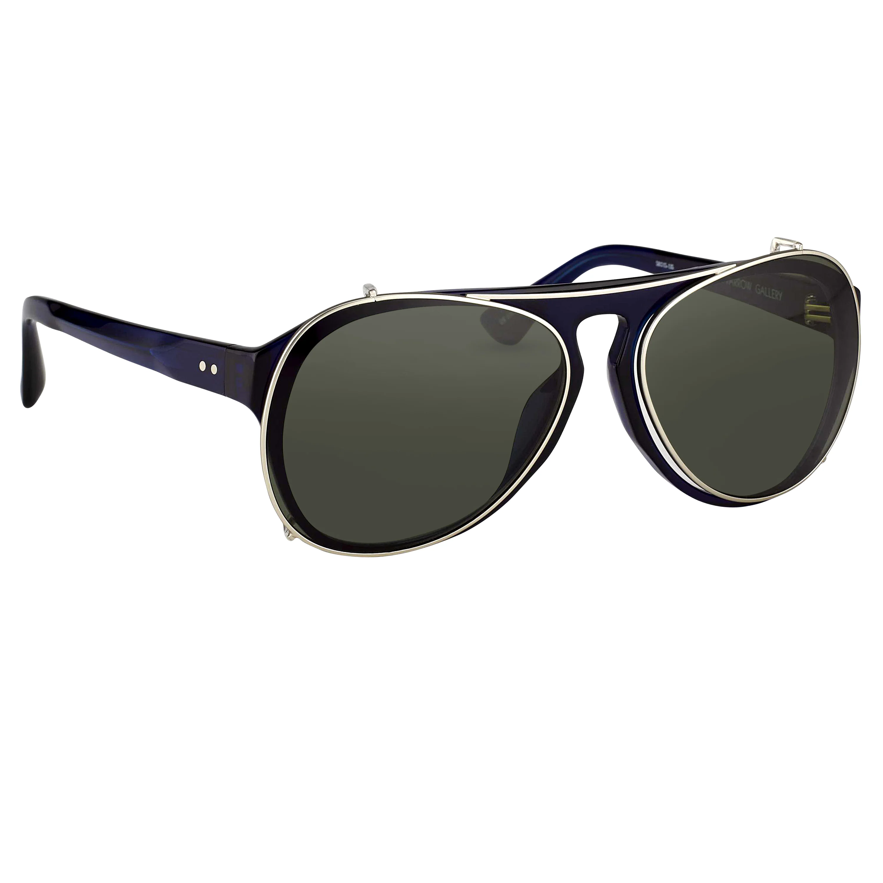 Dries Van Noten Men's Aviator Grey Sunglasses
