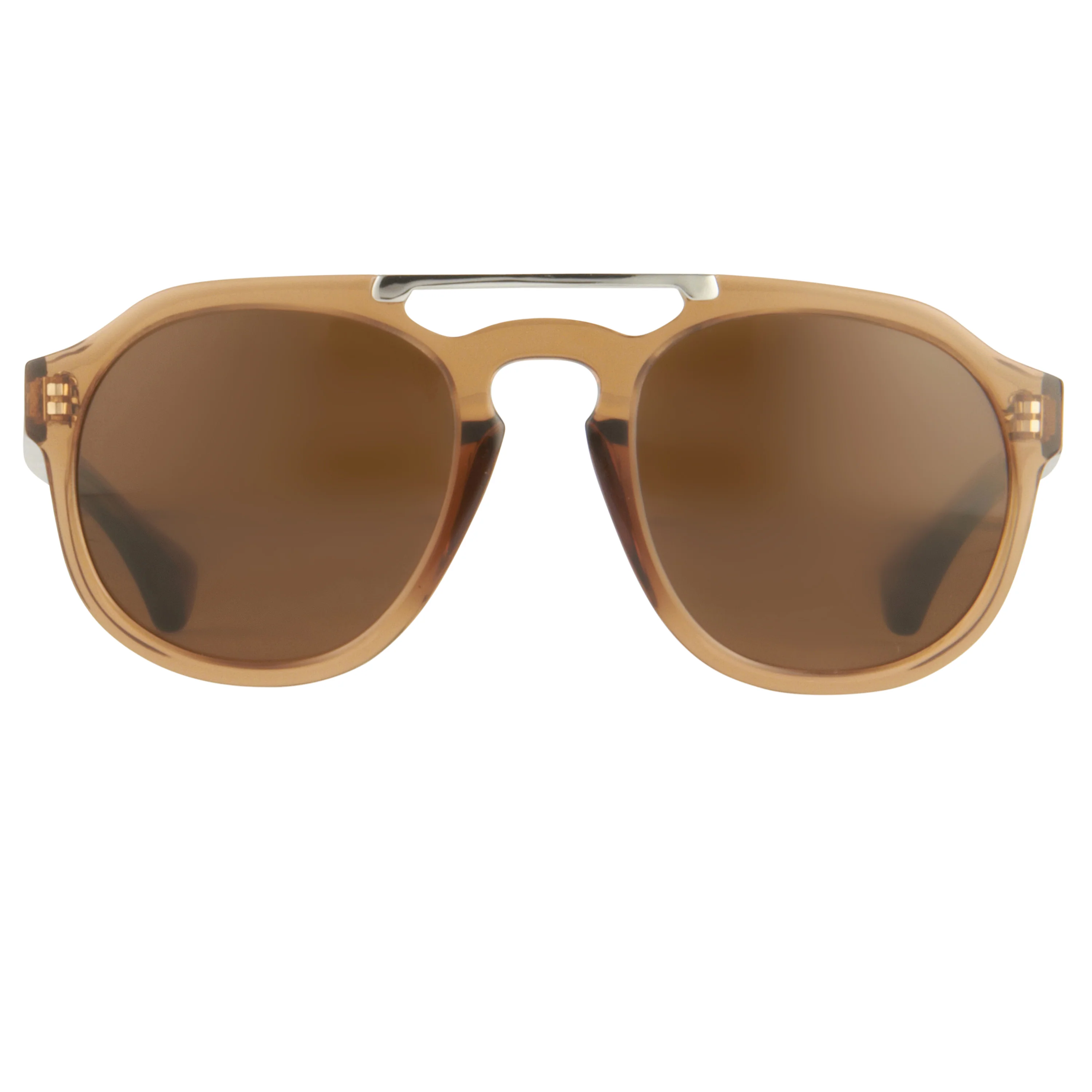Dries Van Noten Unisex Aviator Brown Sunglasses - Image 2