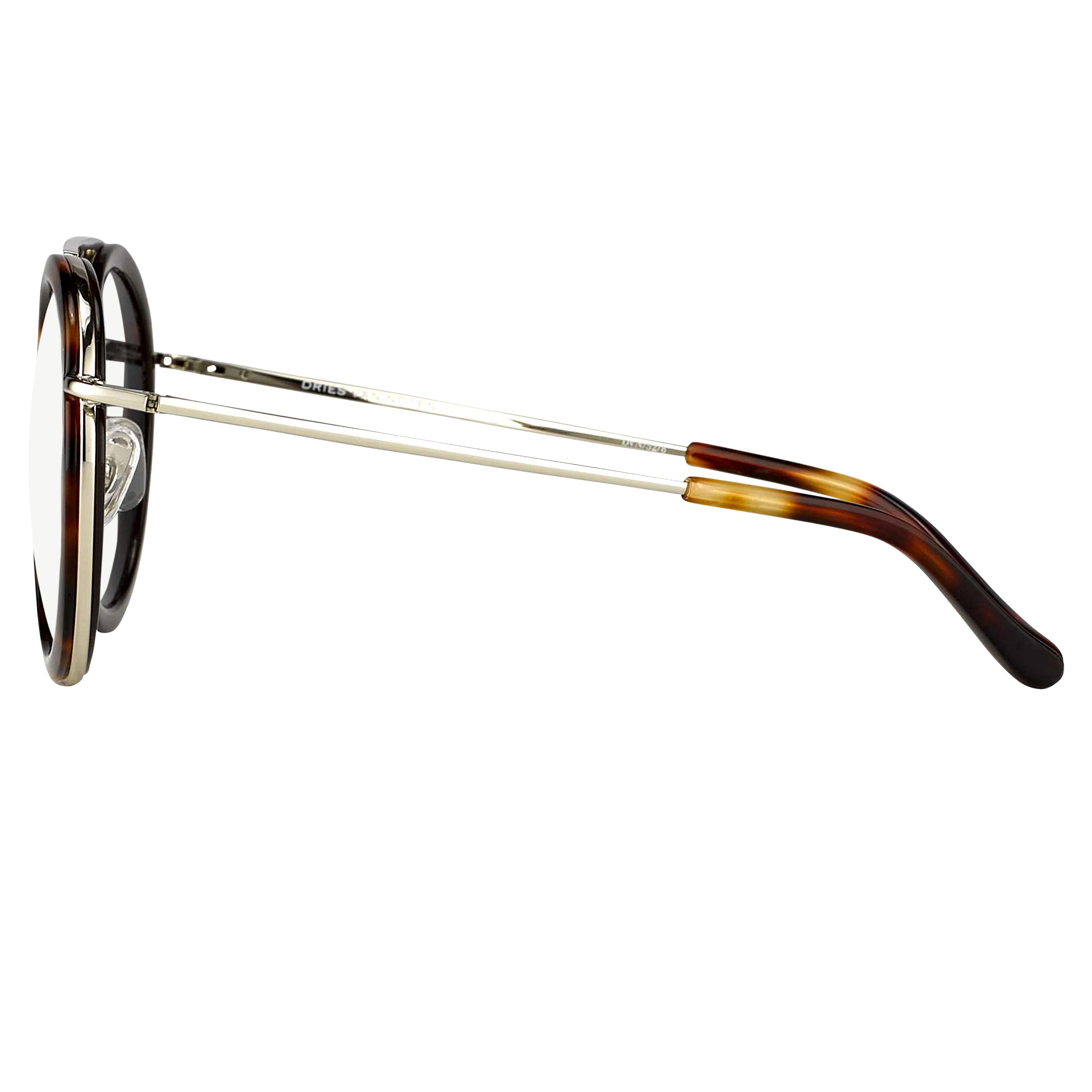 Dries Van Noten Unisex Aviator Clear Sunglasses - Image 2