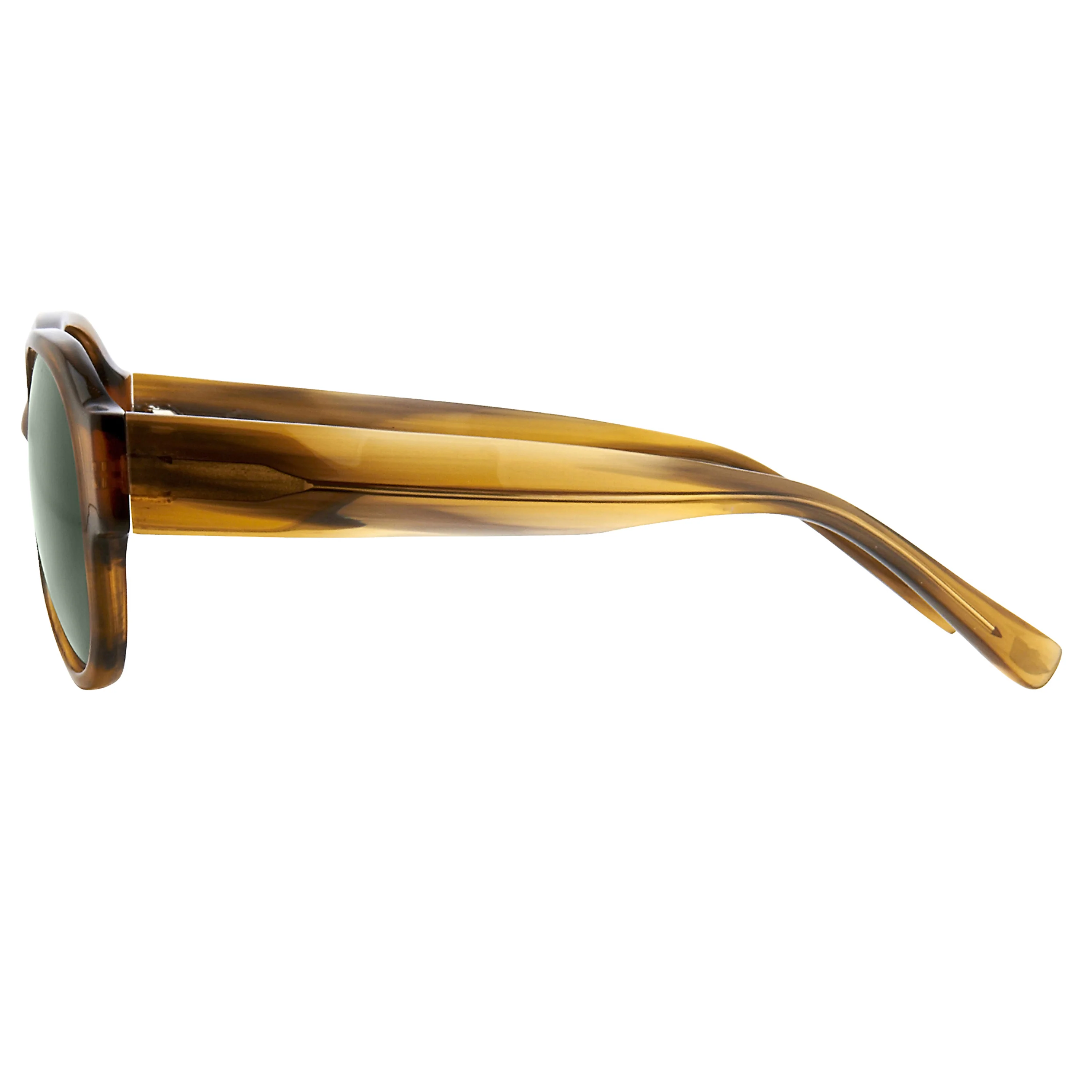 Dries Van Noten Unisex Oversized Brown Sunglasses - Image 3