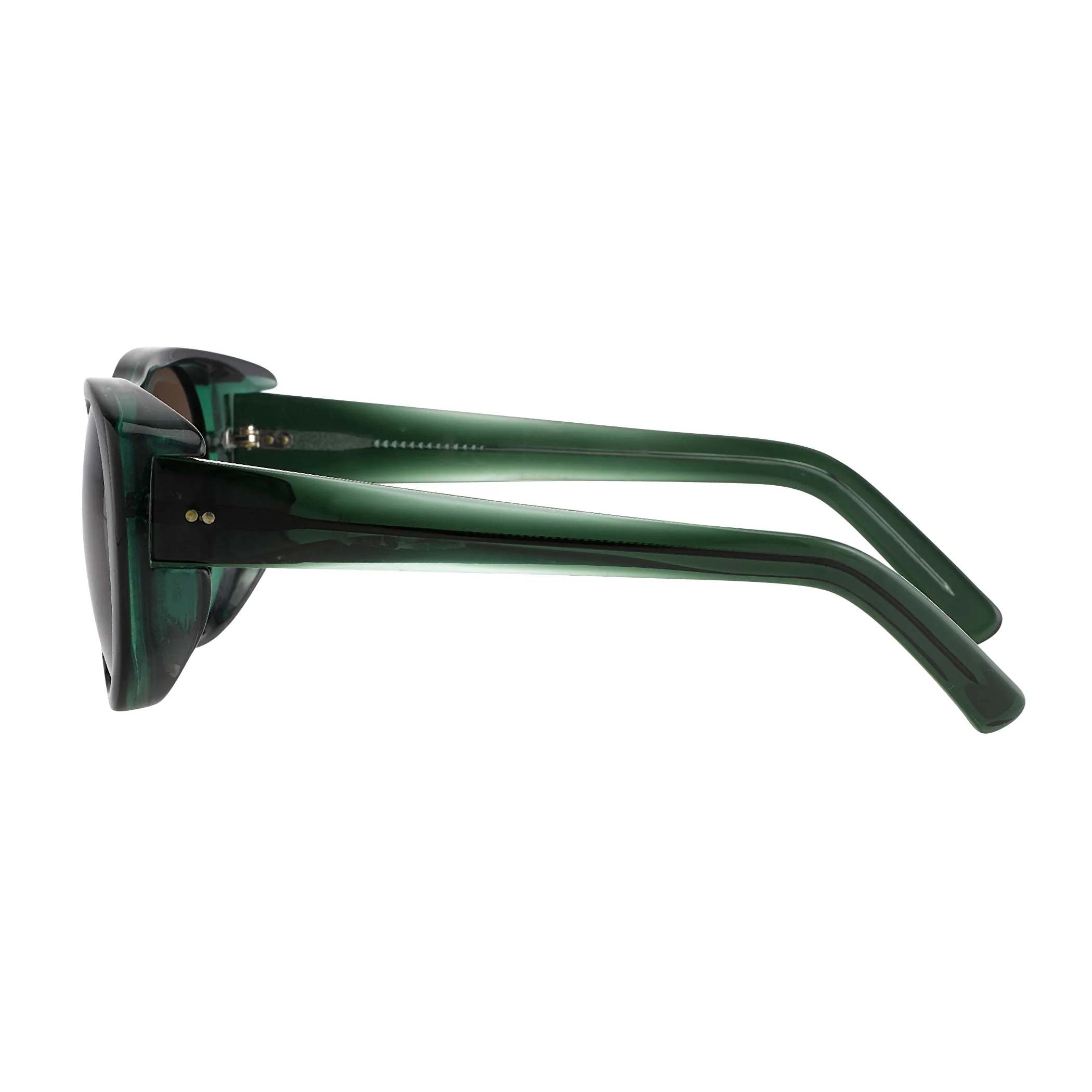 Dries Van Noten Unisex Round Brown Sunglasses - Image 3