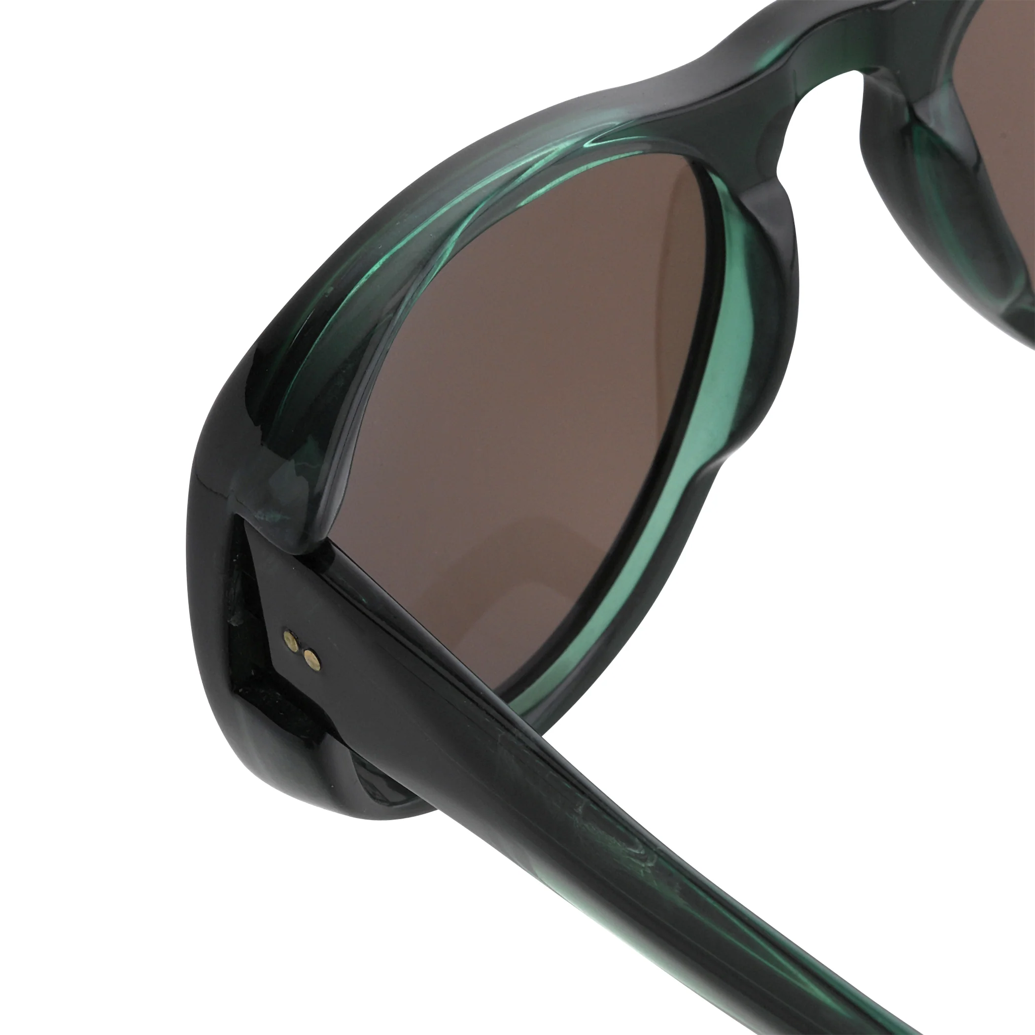 Dries Van Noten Unisex Round Brown Sunglasses - Image 4