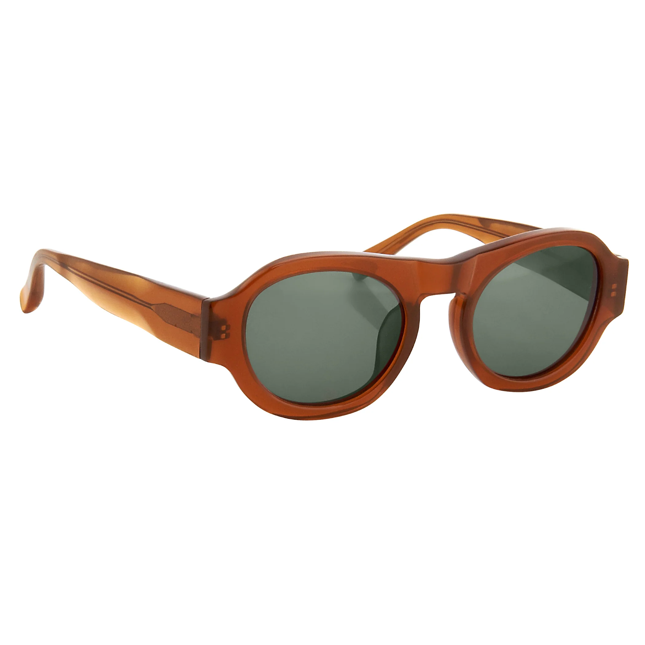Dries Van Noten Unisex Round Brown Sunglasses