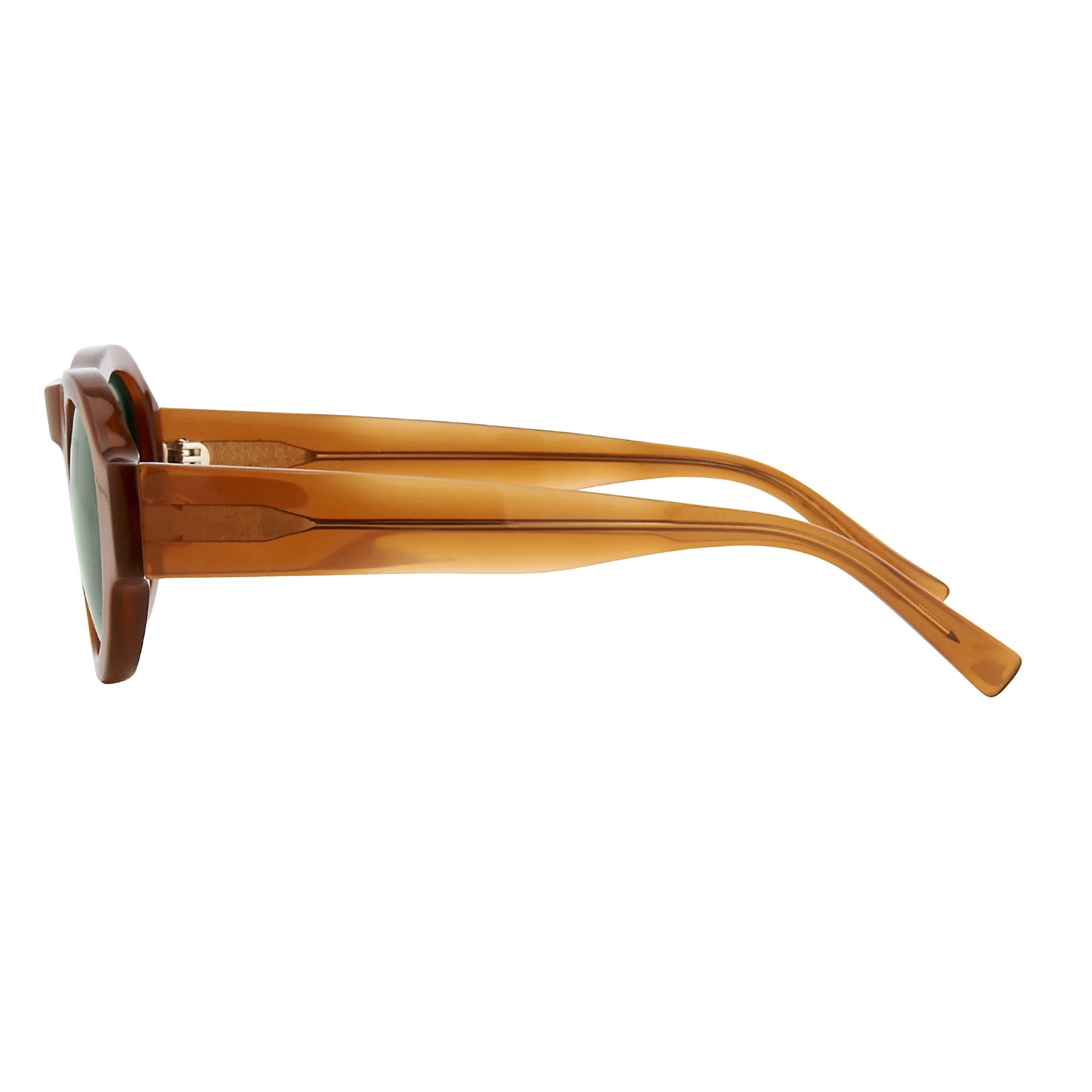 Dries Van Noten Unisex Round Brown Sunglasses - Image 3