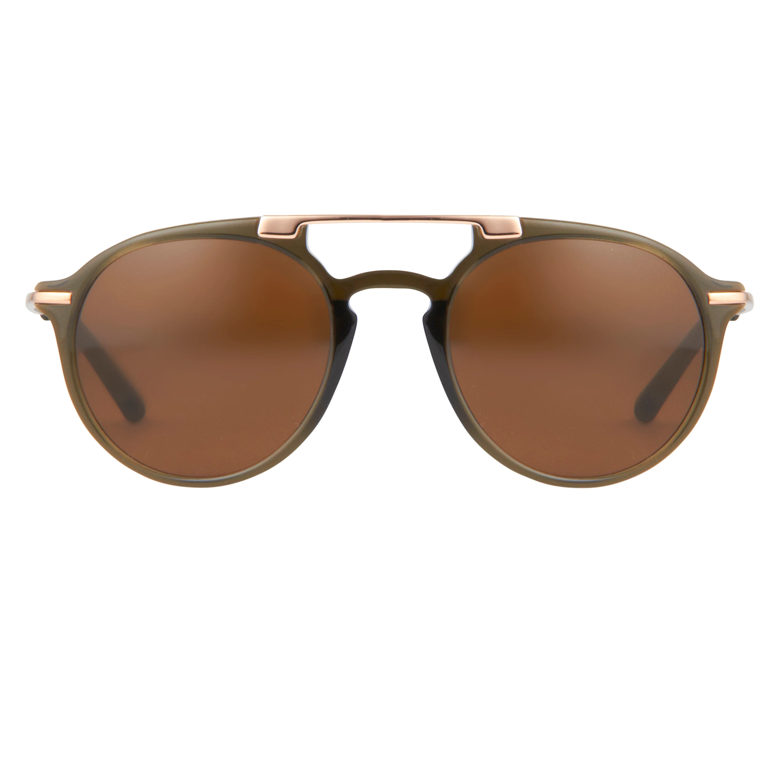 Dries Van Noten Unisex Round Brown Sunglasses - Image 2