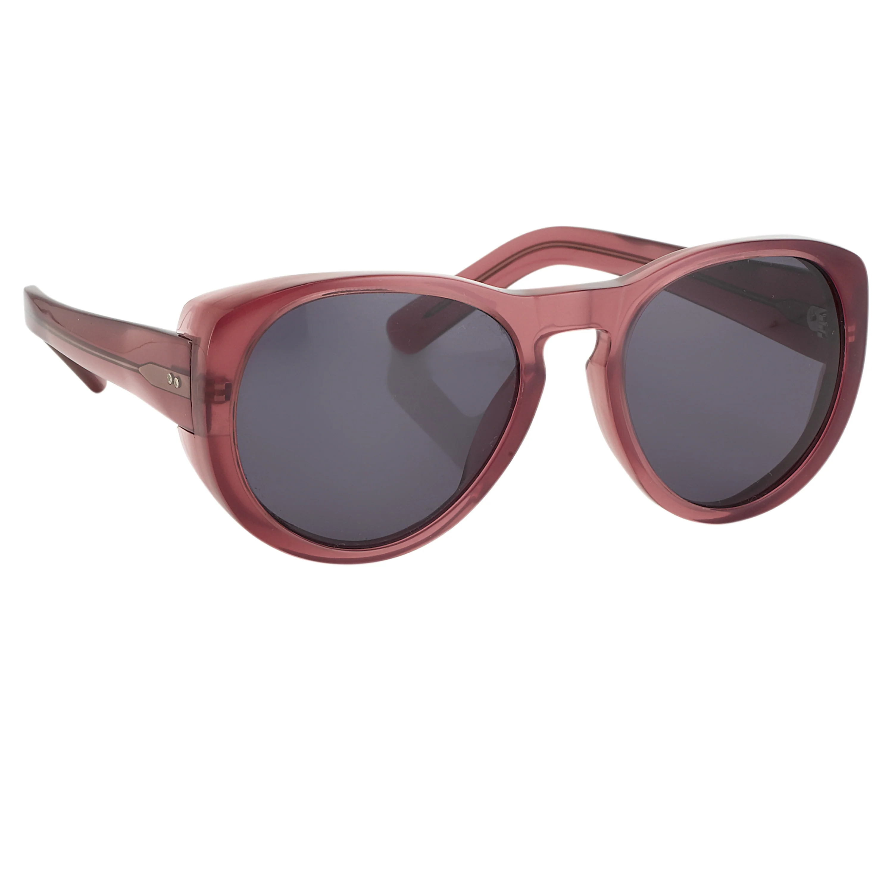 Dries Van Noten Unisex Round Grey Sunglasses