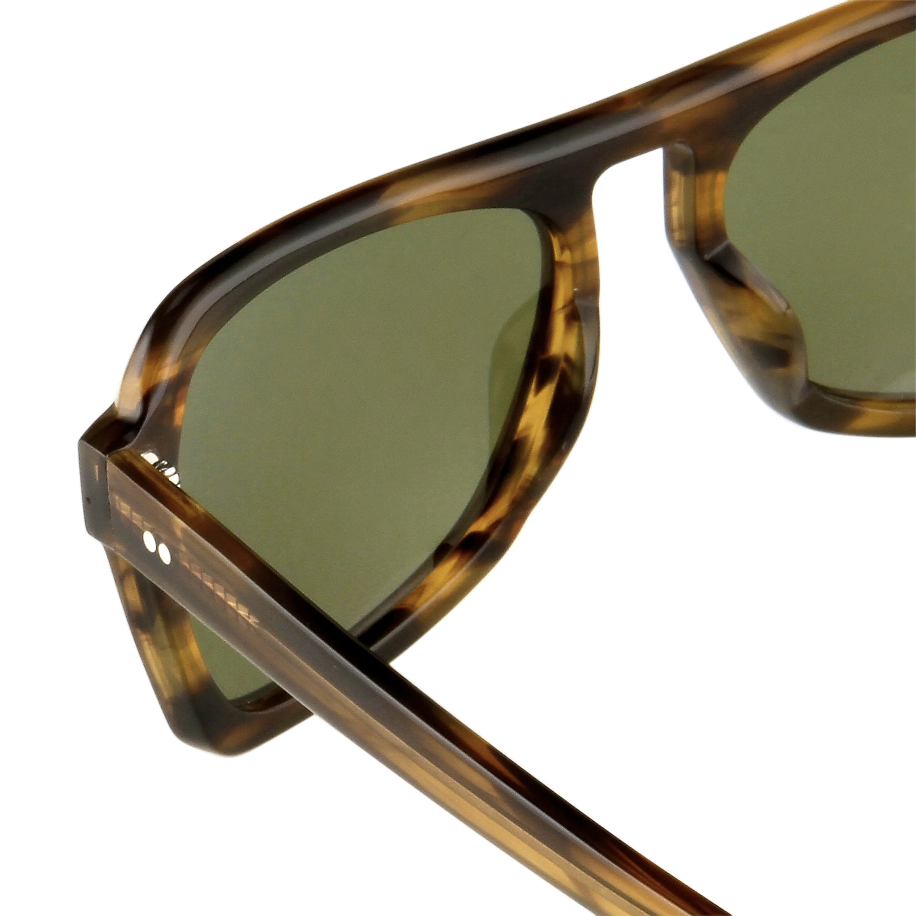 Dries Van Noten Unisex Square Green Sunglasses - Image 4