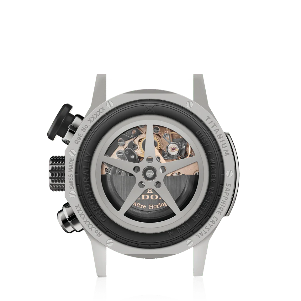 Edox Chronorally Automatic Men's Brown Watch - Image 2