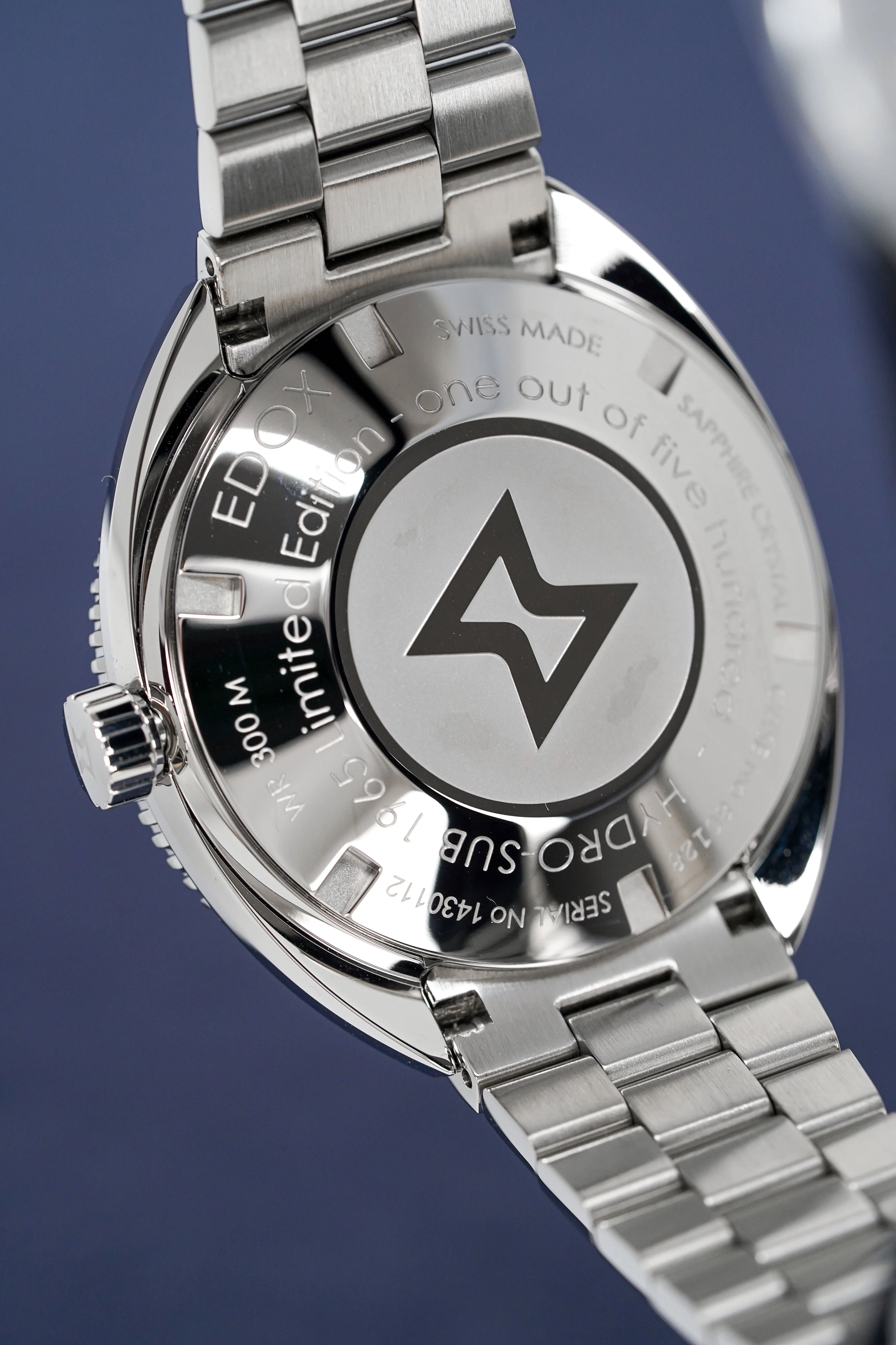 Edox Watch Hydro-Sub 1965 Chronometer Limited Edition Blue - Image 2