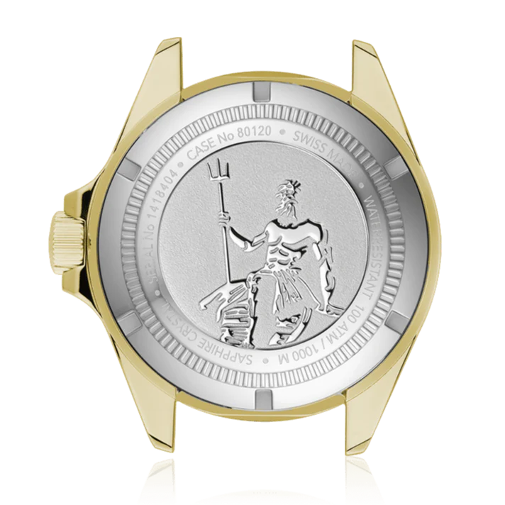 Edox Neptunian Automatic Men's Gold Black Watch - Image 2