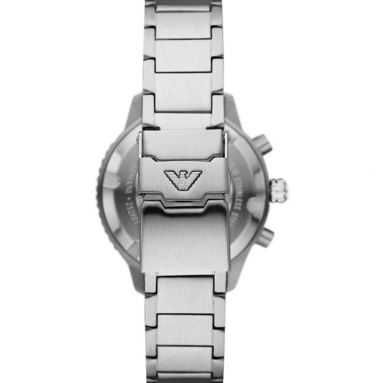 Emporio Armani Men's Diver Chronograph Steel Watch - Image 4
