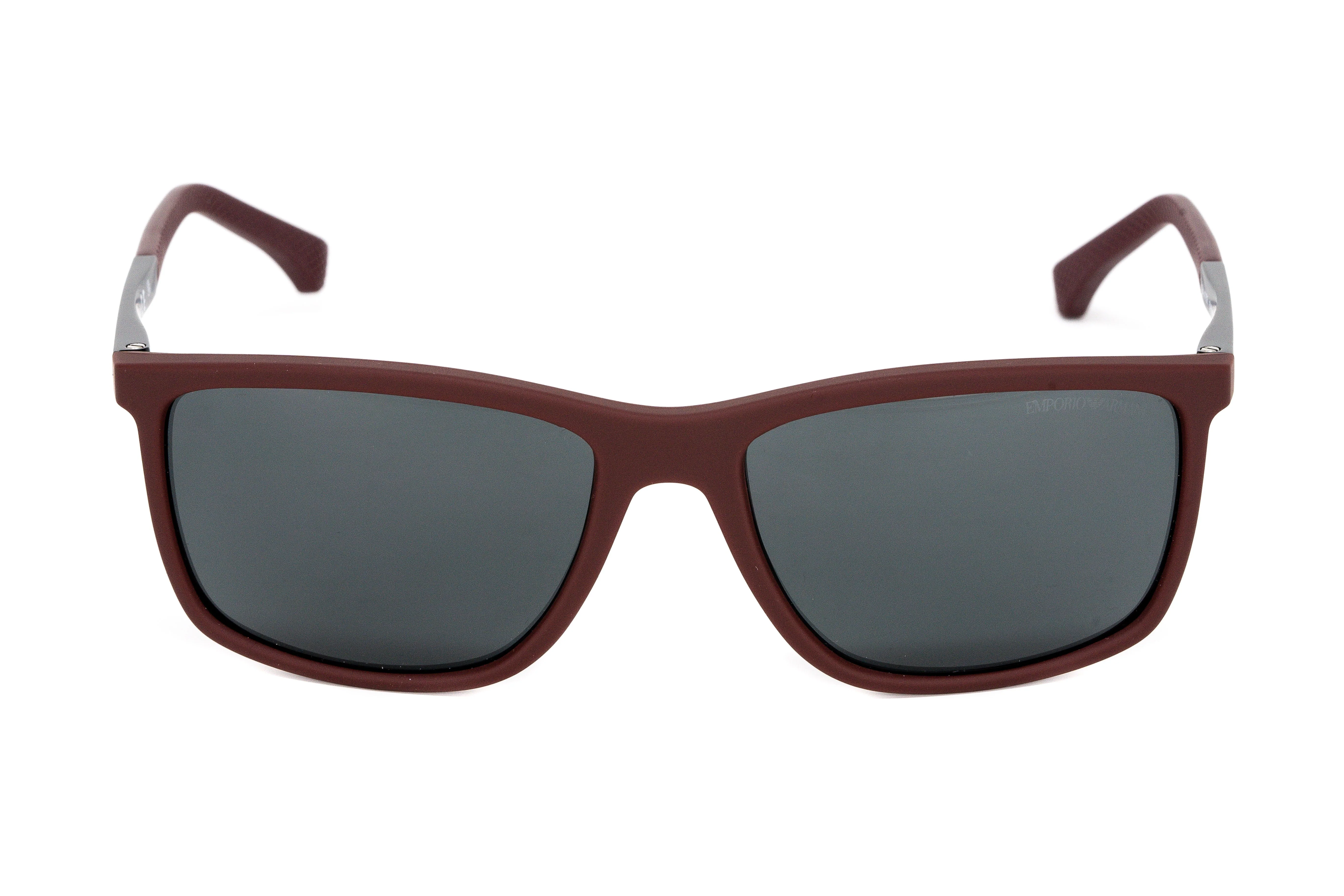 Emporio Armani Men's Sunglasses Rectangular Burgundy - Image 2