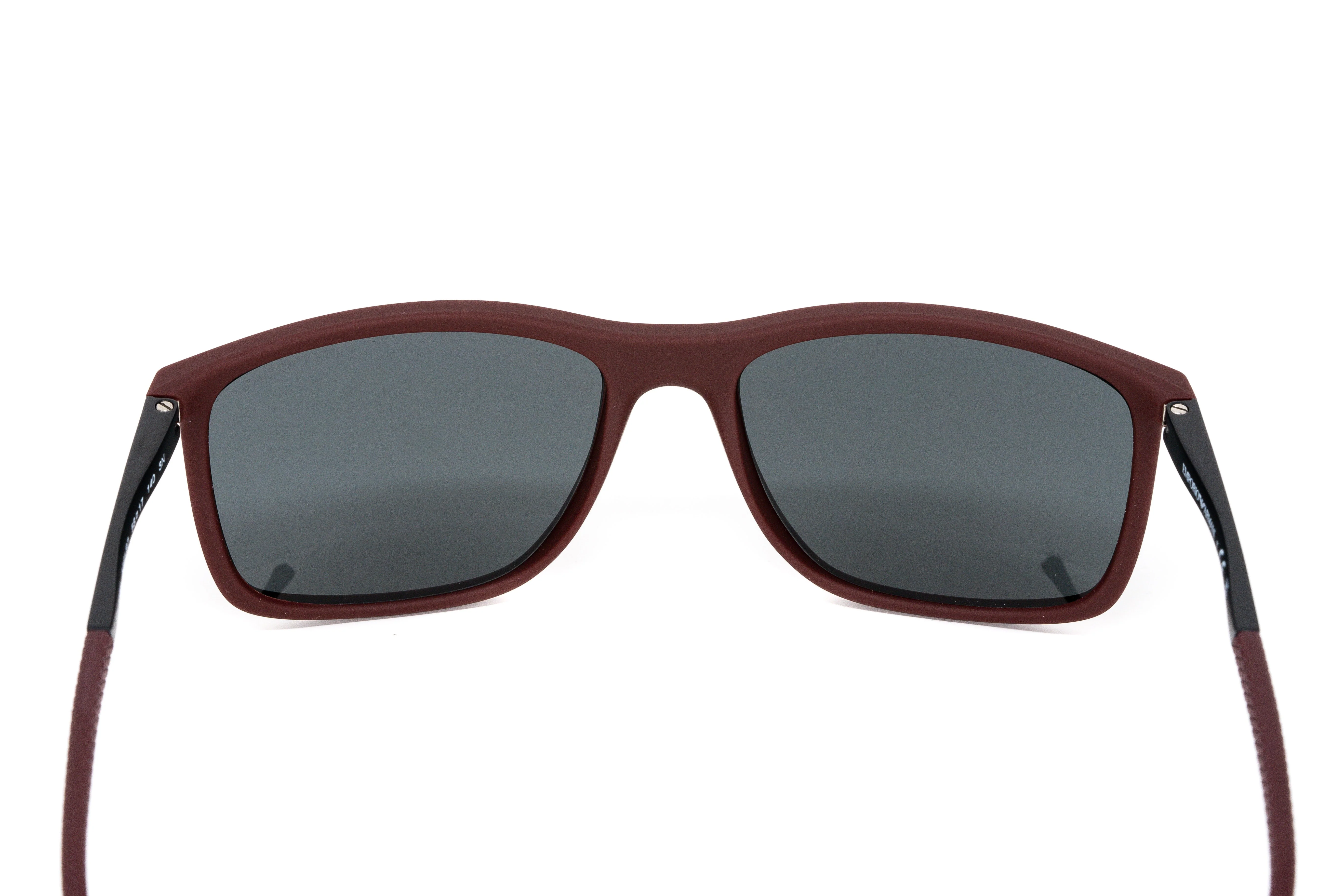 Emporio Armani Men's Sunglasses Rectangular Burgundy - Image 7