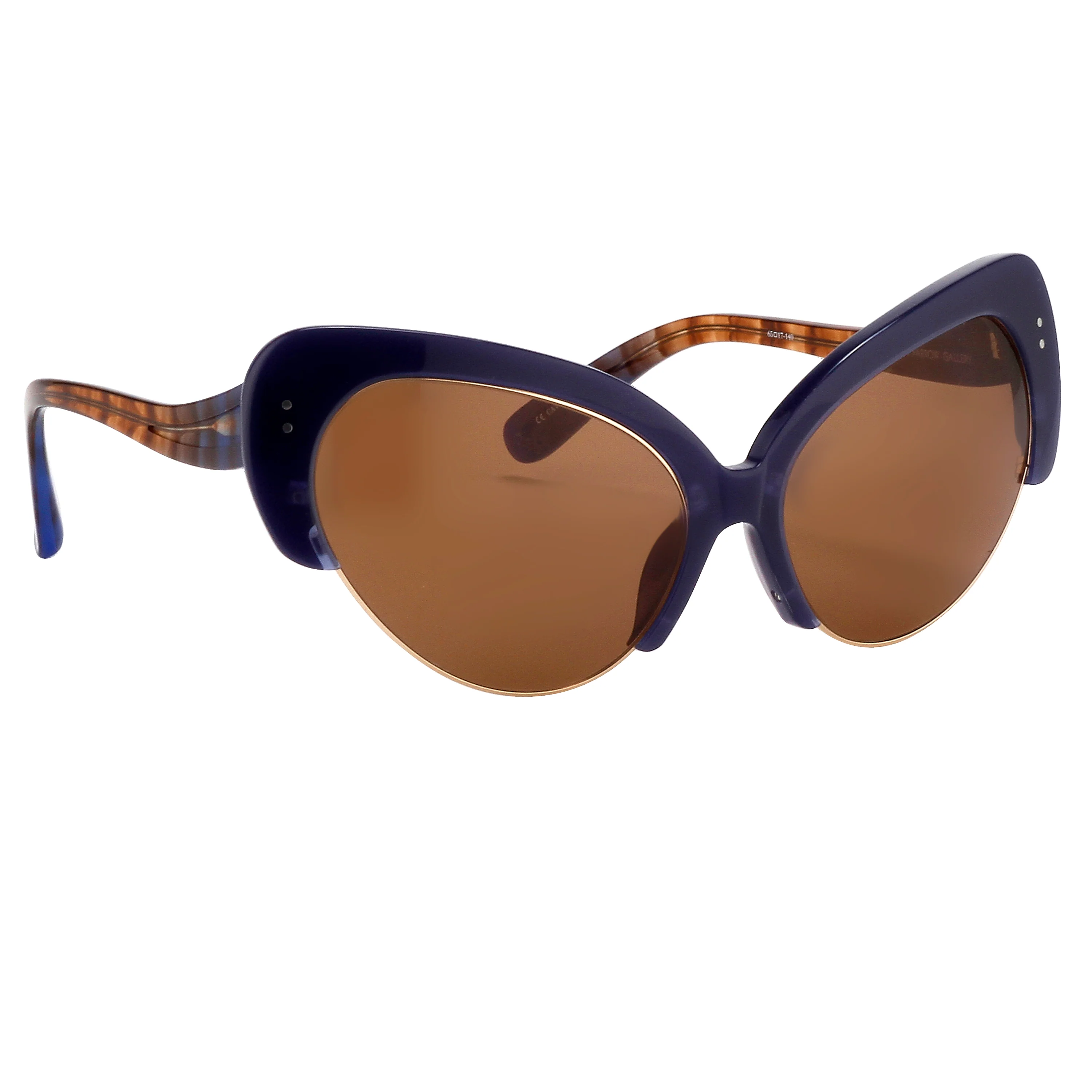 Erdem Ladies Cat Eye Brown Sunglasses