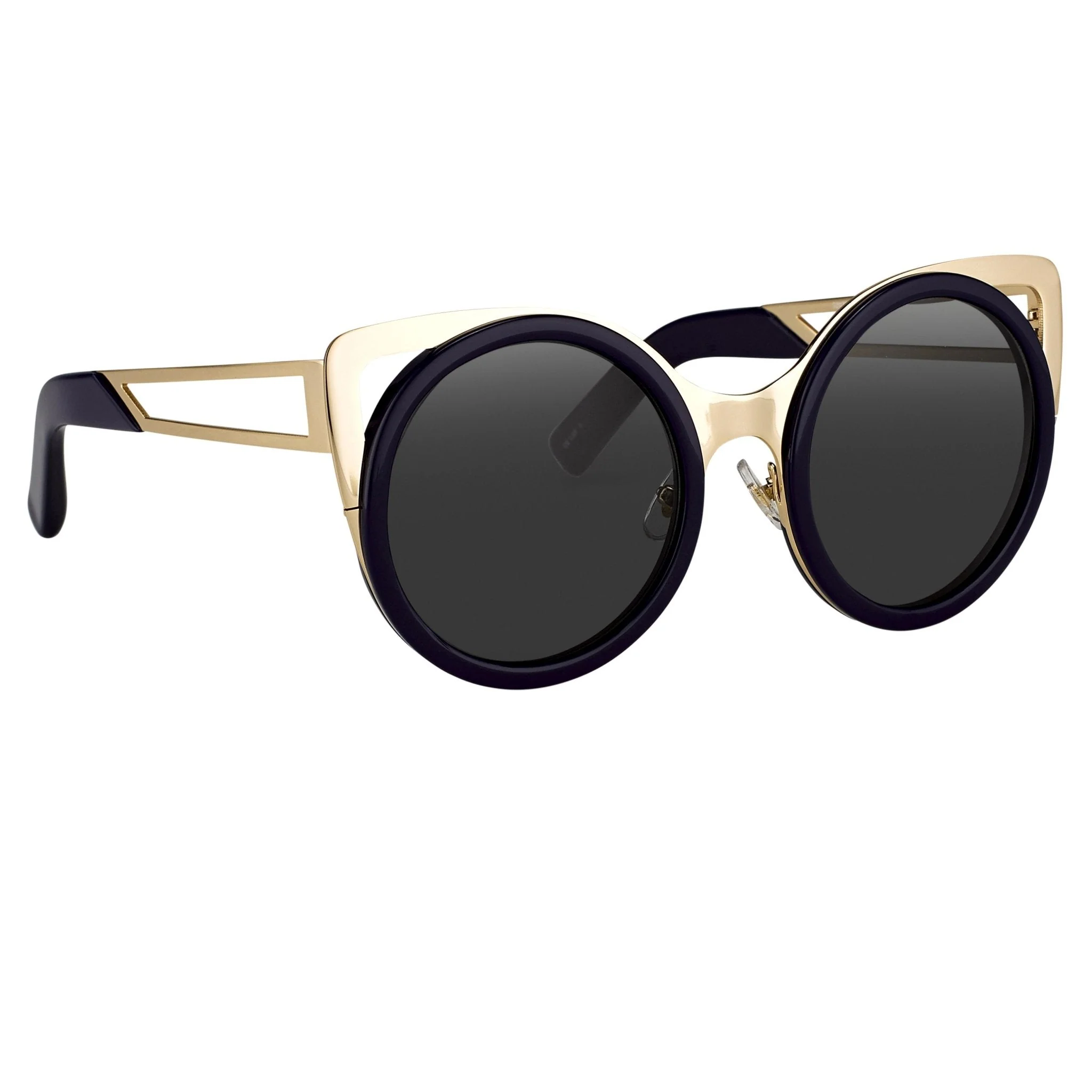 Erdem Ladies Sunglasses Cat Eye Navy and Grey - Image 2