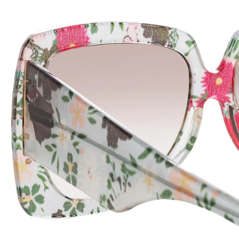 Erdem Sunglasses Oversized Floral and Grey - Image 3