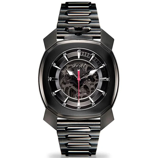 Gaga Milano Men's Black Frame One Automatic Watch