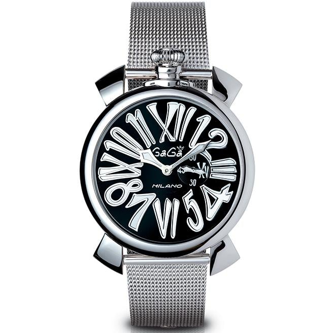 Gaga Milano Men's Black Slim Watch