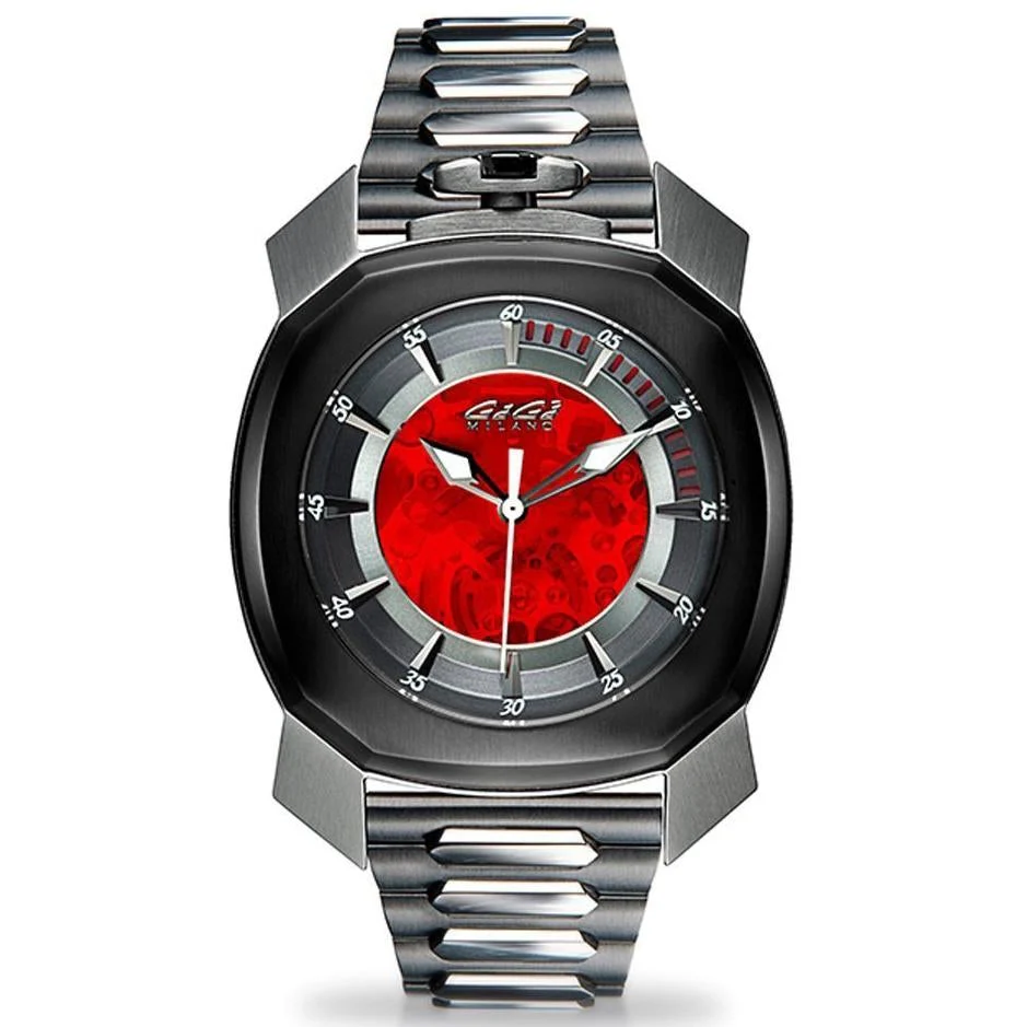 Gaga Milano Men's Red Frame One Automatic Watch