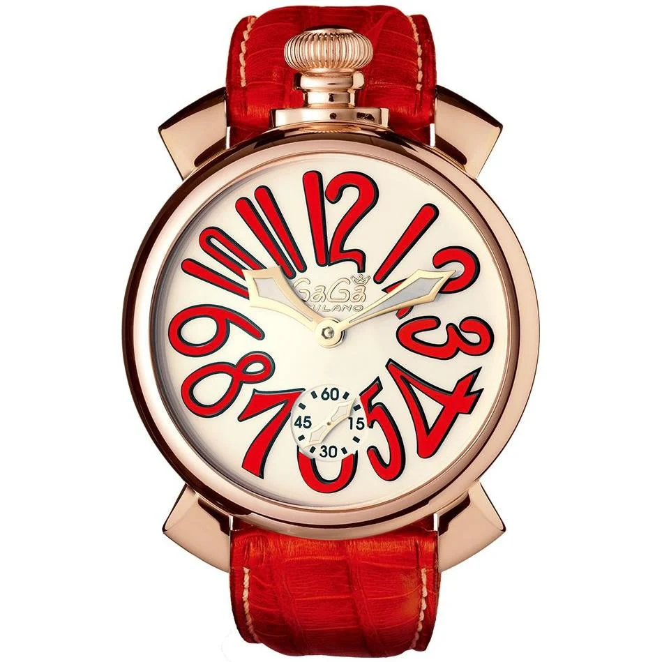 Gaga MilanoMen's Red Manuale Mechanical Watch