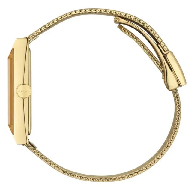 Gucci Ladies G-Frame Gold Watch - Image 2