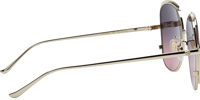 Gucci Women's Sunglasses Oversized Square Gold - Image 2