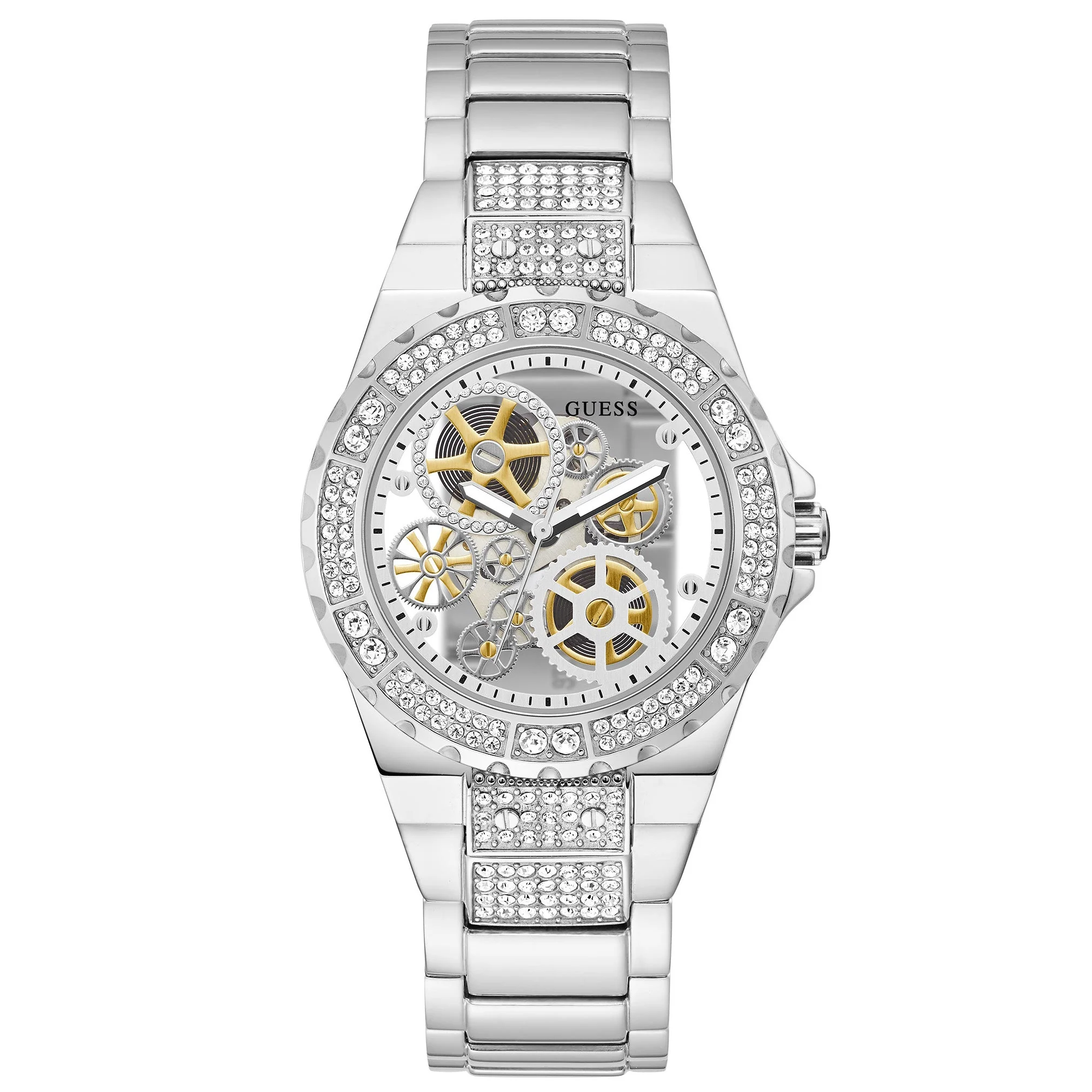 Guess Ladies Reveal Silver Watch