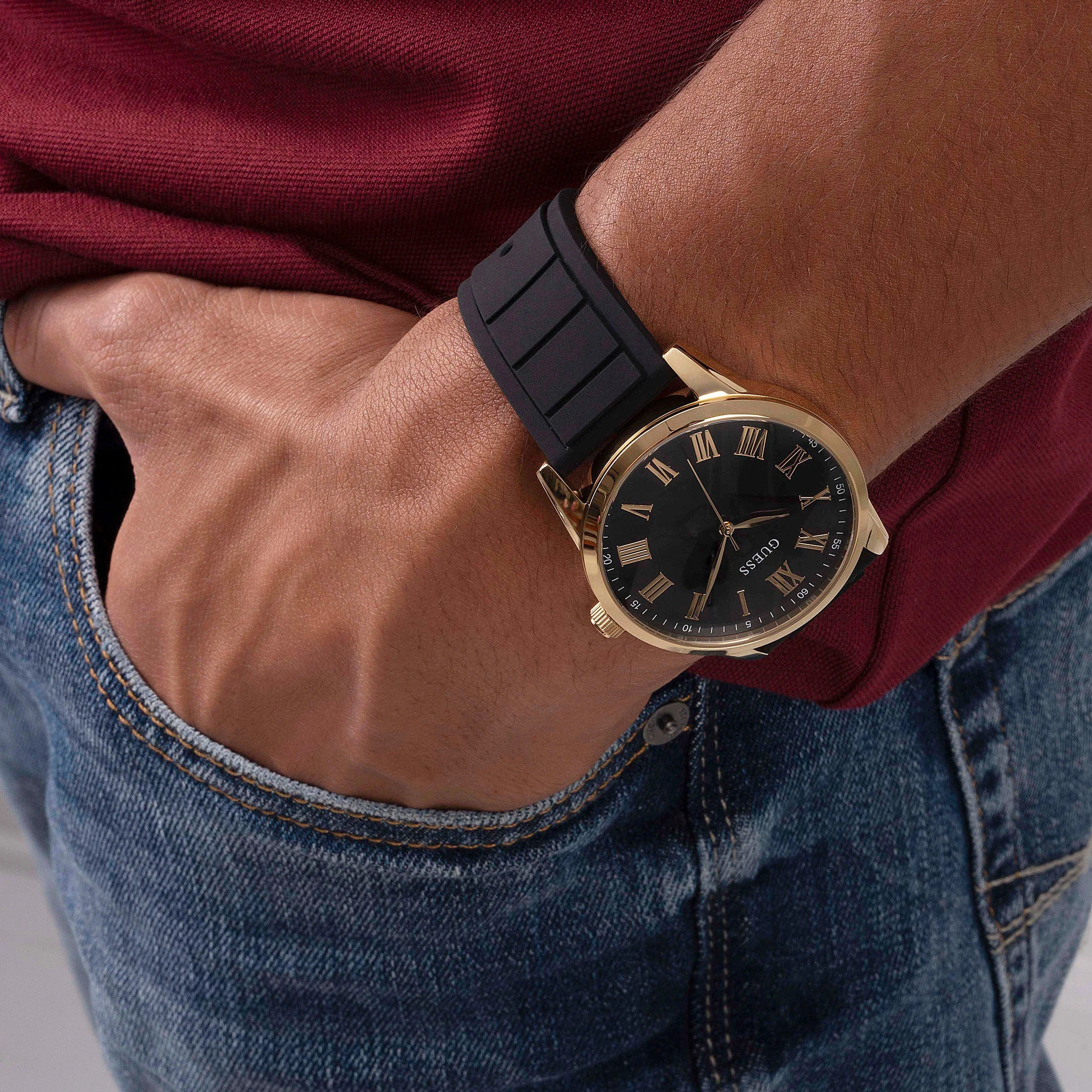 Guess Men's Charter Black Watch - Image 2