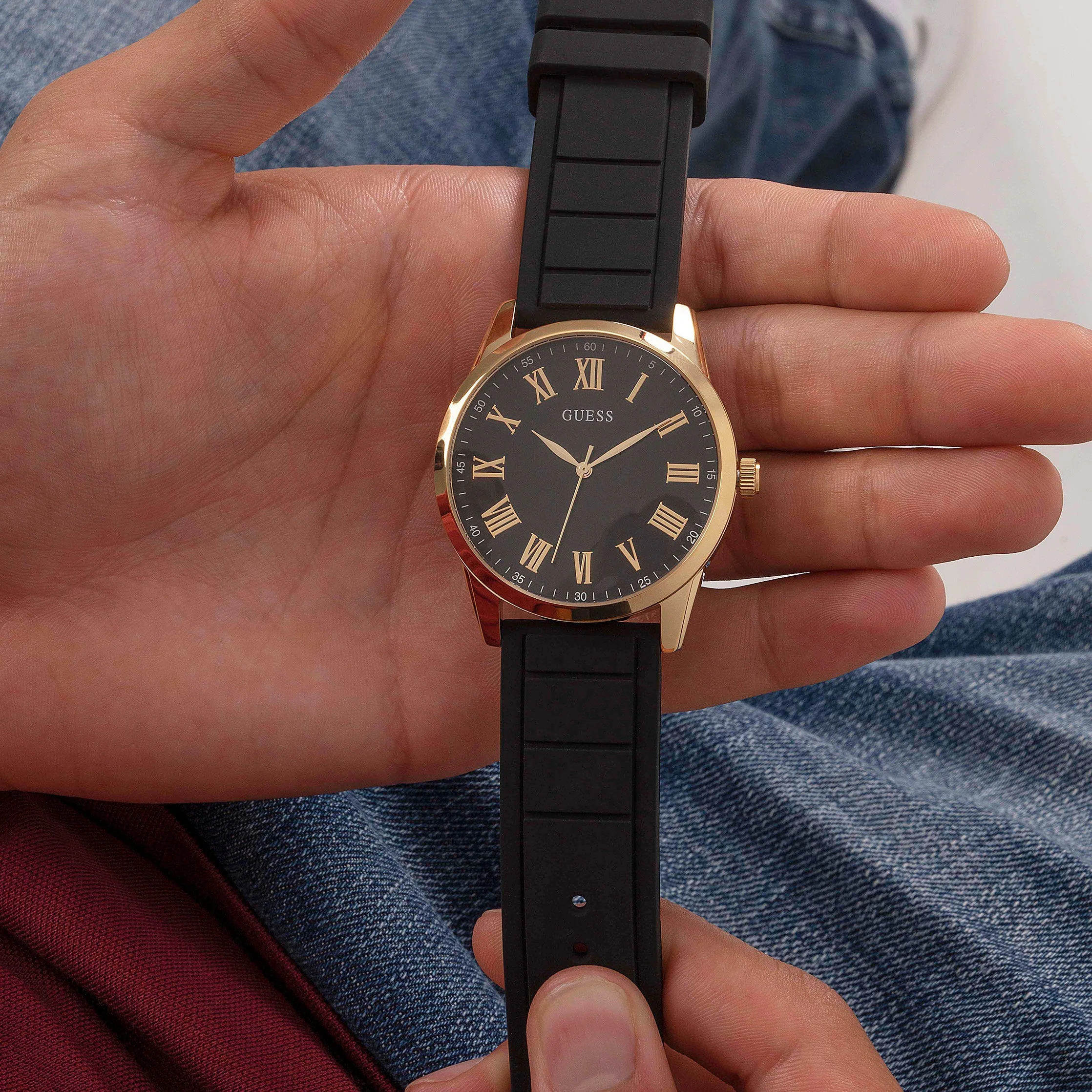 Guess Men's Charter Black Watch - Image 3