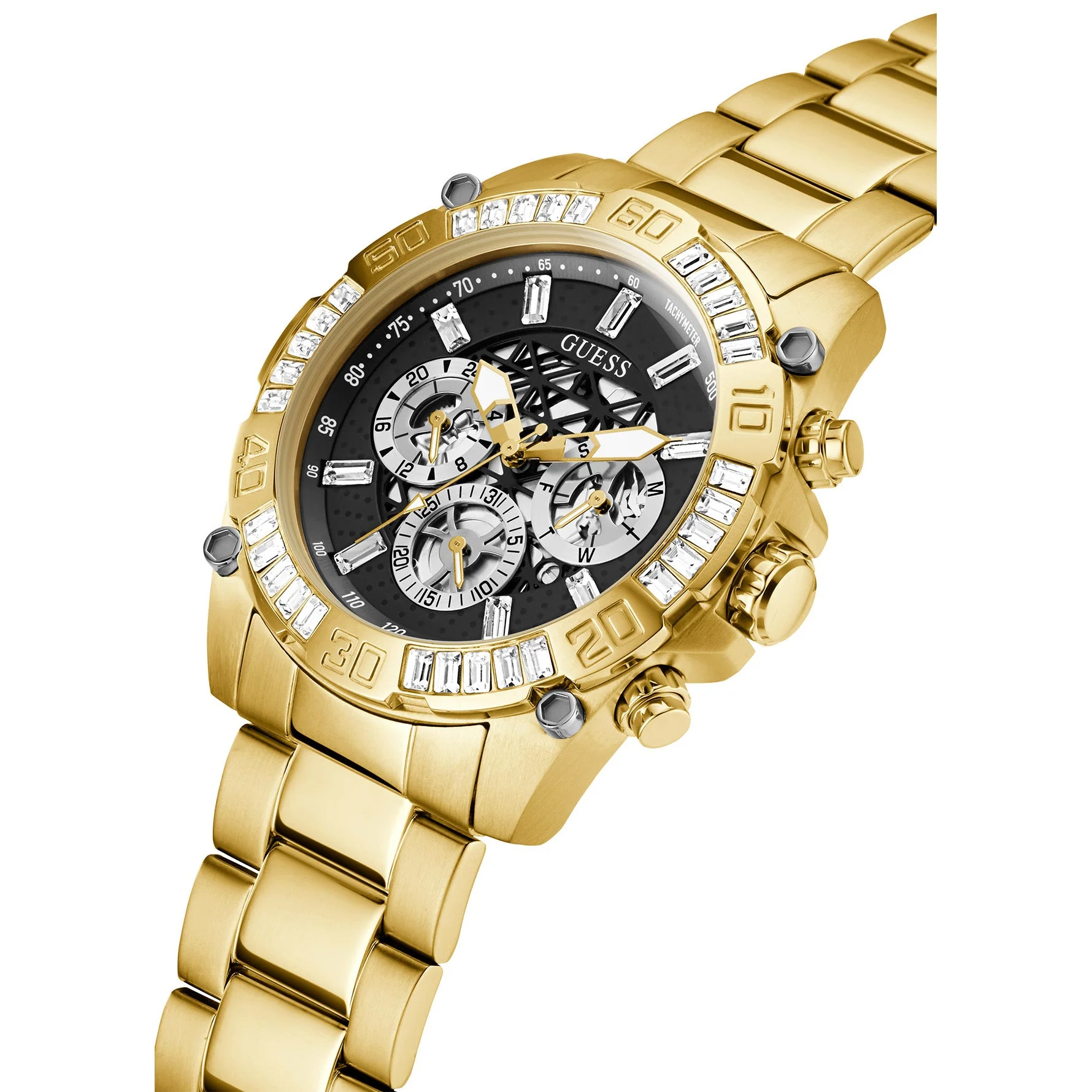 Guess Men's Trophy Gold Watch - Image 3