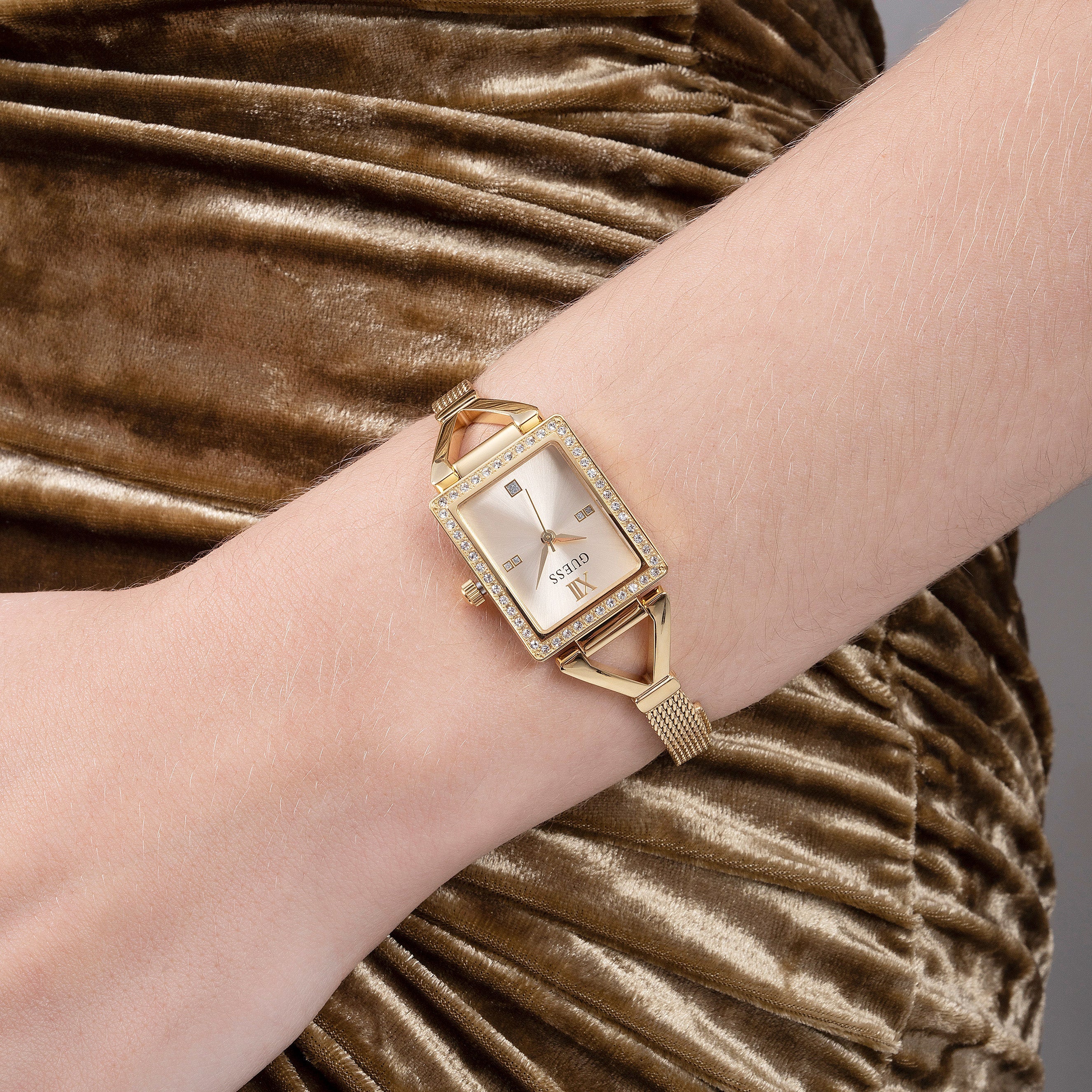 Guess Ladies Grace Gold Watch - Image 6