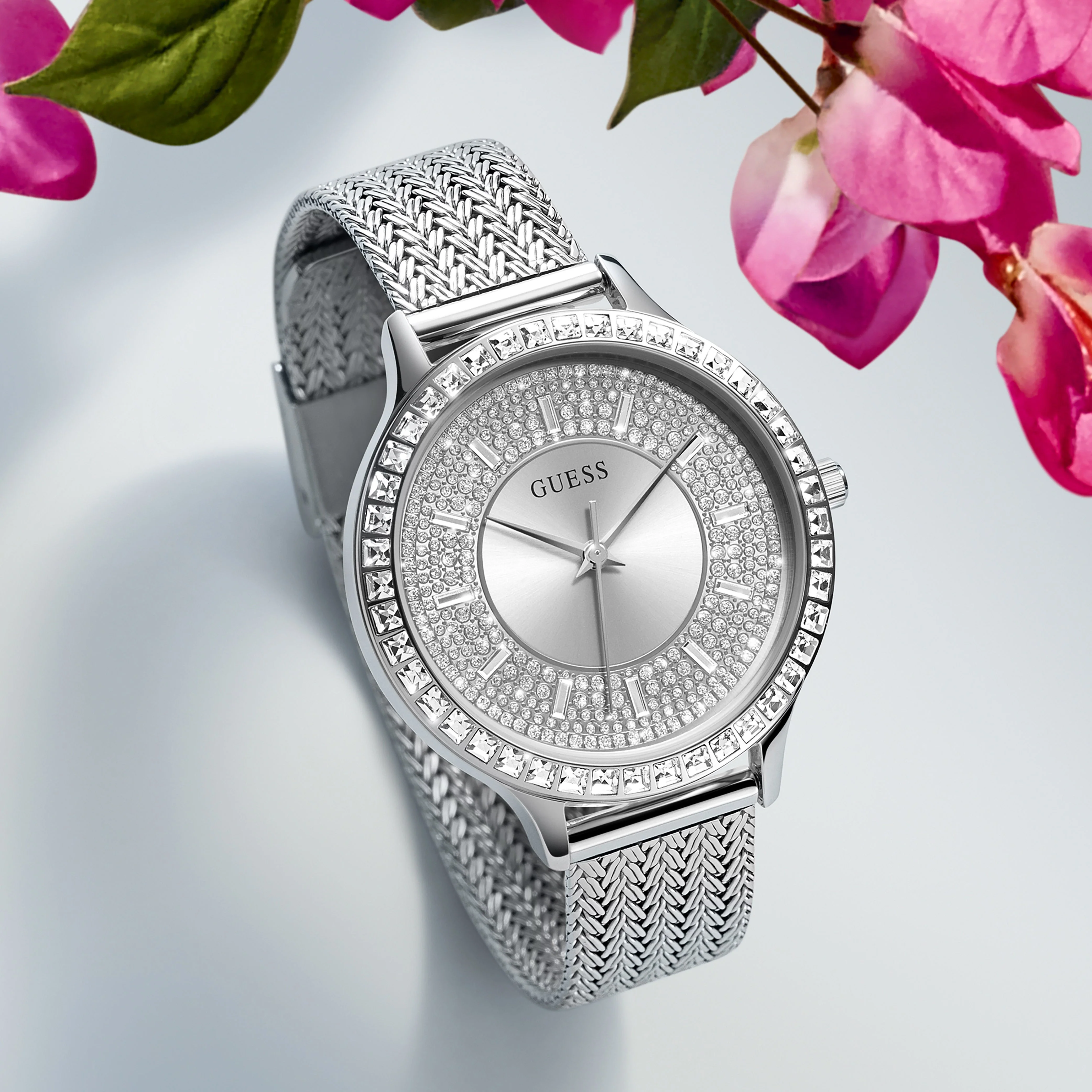 Guess Ladies Soiree Silver Watch - Image 6