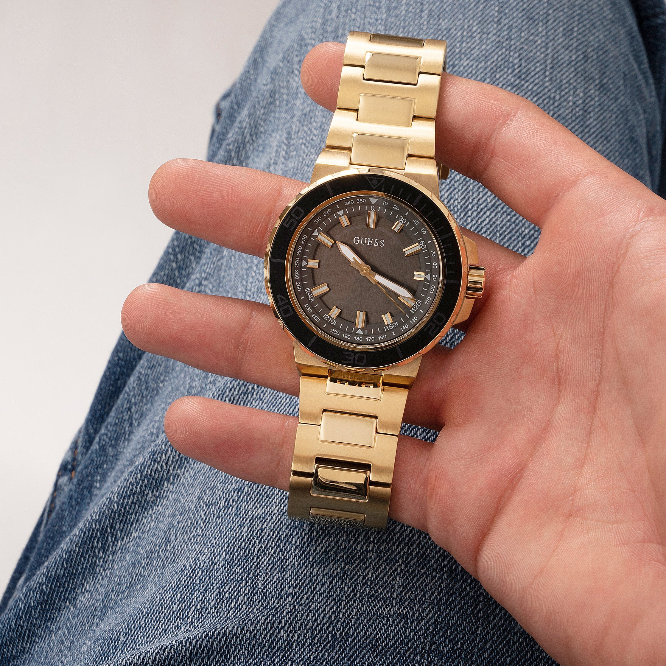 Guess Men's Track Gold Watch - Image 5