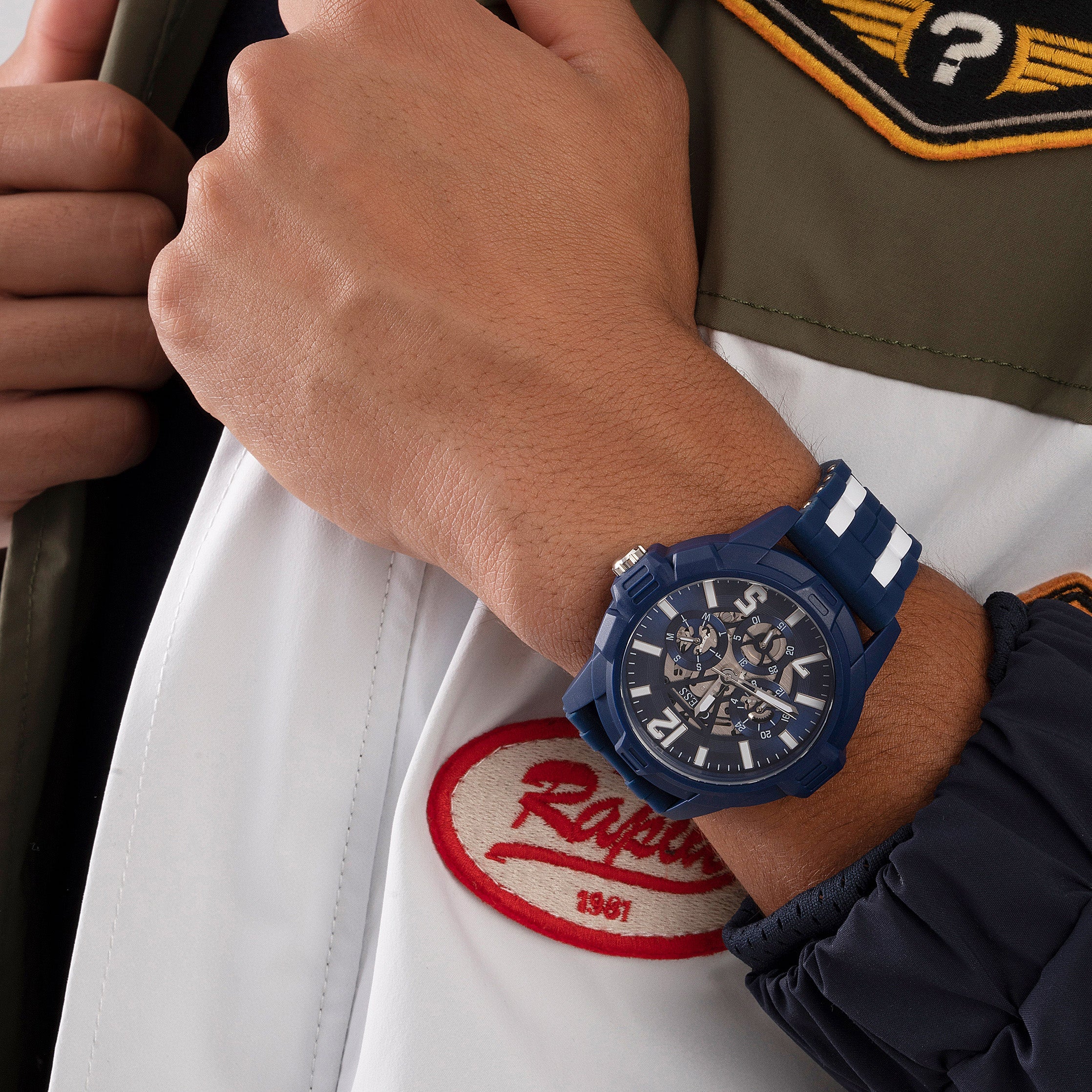 Guess Men's Striker Blue Watch - Image 7