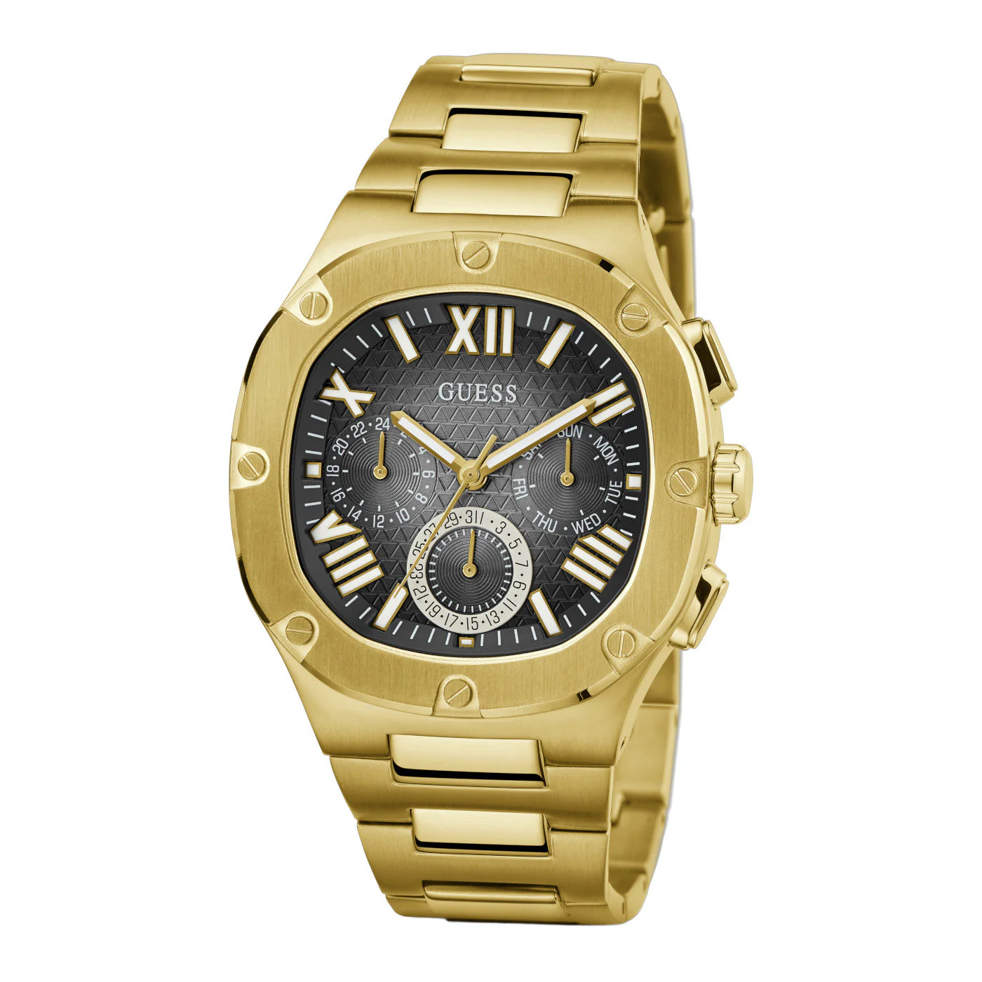 Guess Headline Men's Gold Watch - Image 3