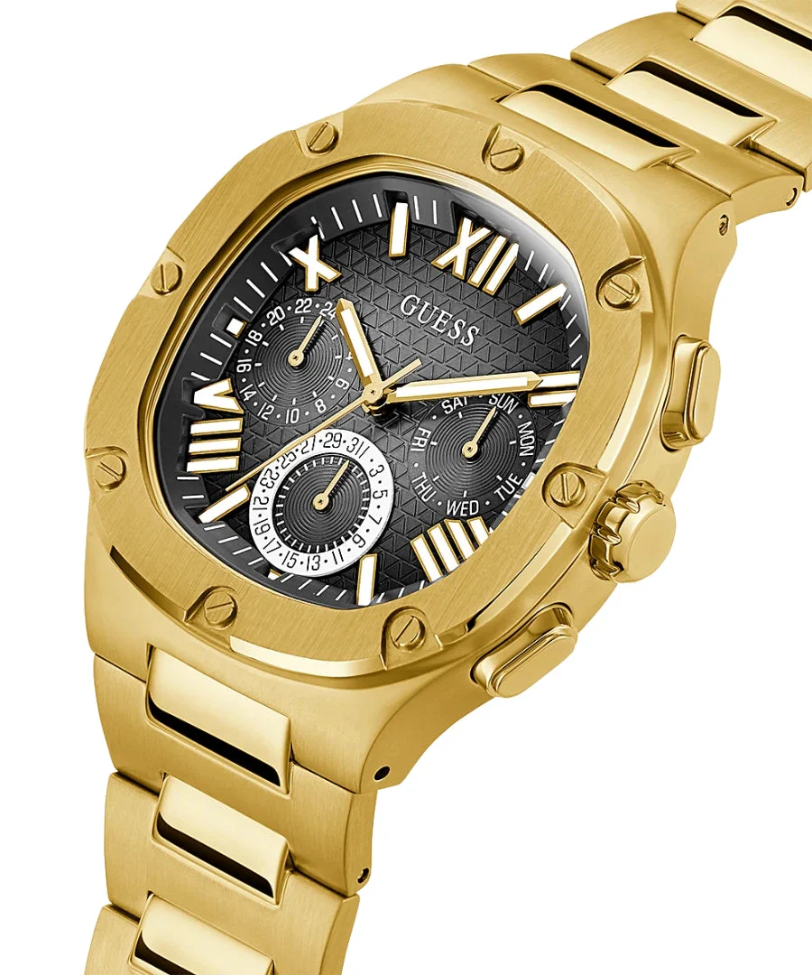 Guess Headline Men's Gold Watch - Image 5