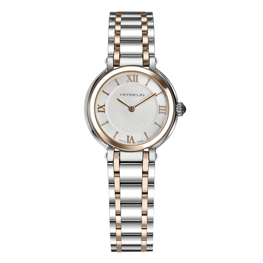 Herbelin Galet Ladies Two Tone Rose Gold Watch