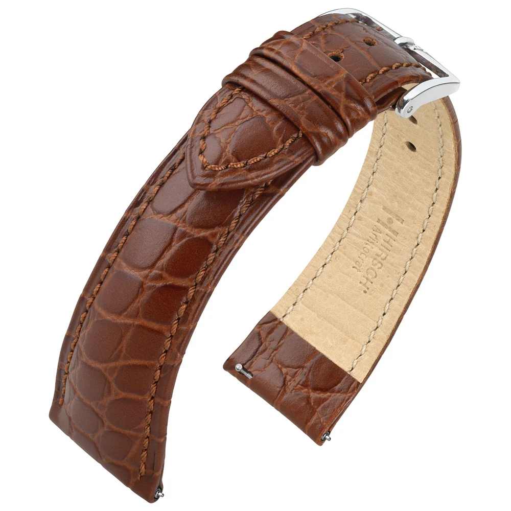 Hirsch Crocograin L 18mm Strap