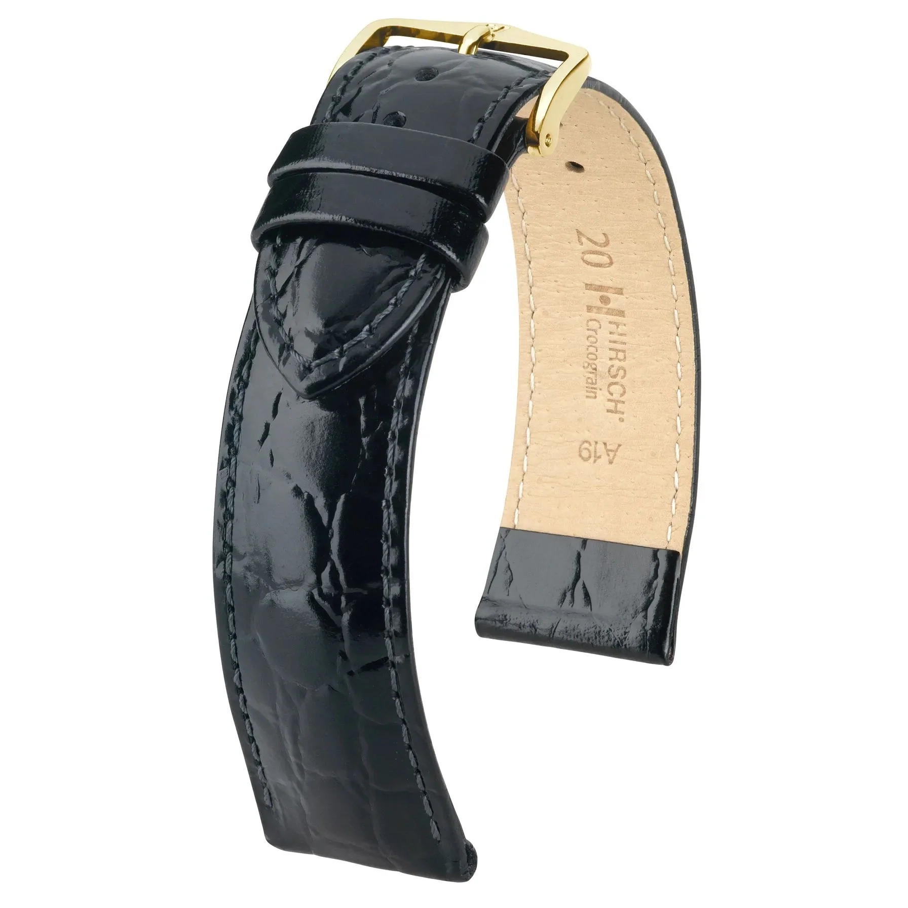 Hirsch Crocograin M 14mm Strap