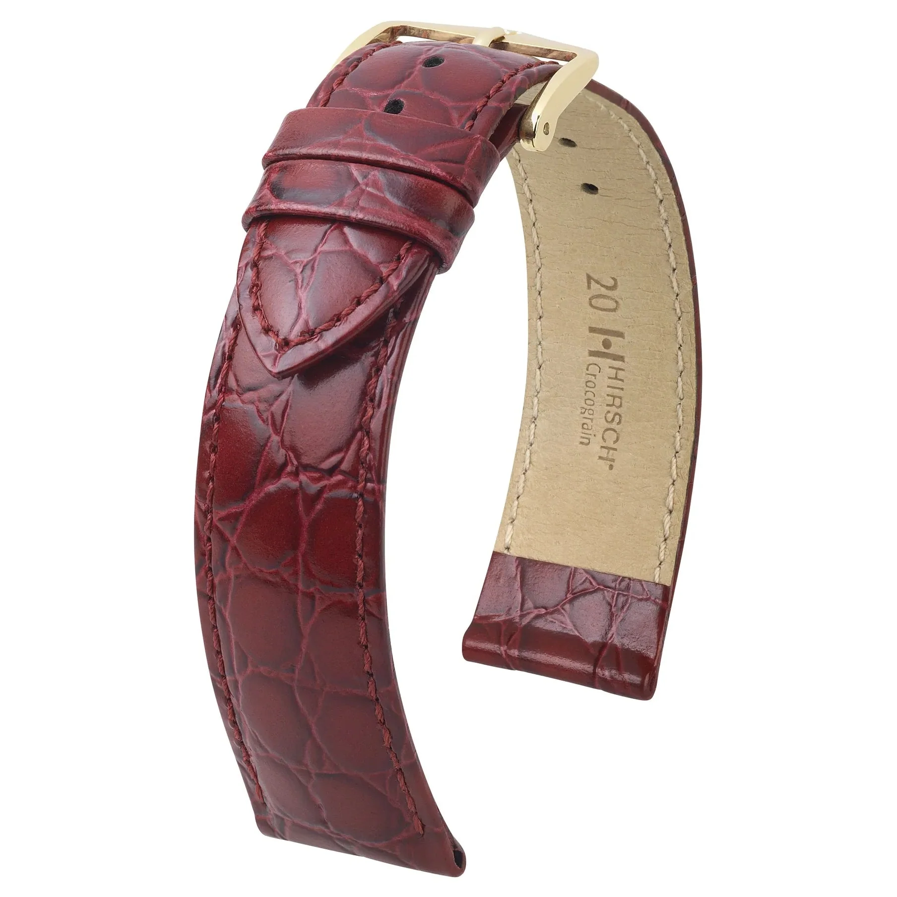 Hirsch Crocograin M 18mm Strap