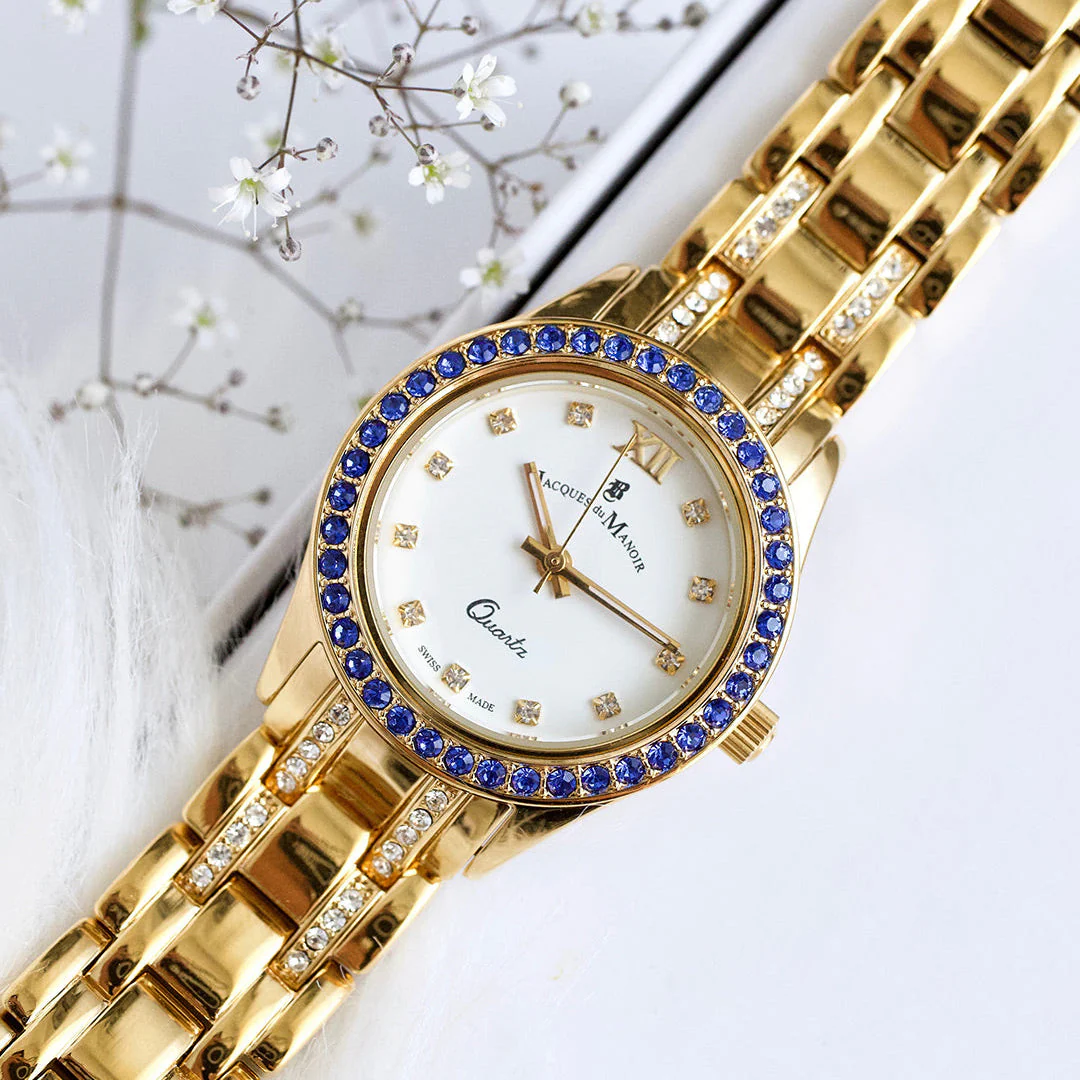 Jacques Du Manoir Ladies Royal Boxed Set Gold Watch - Image 3