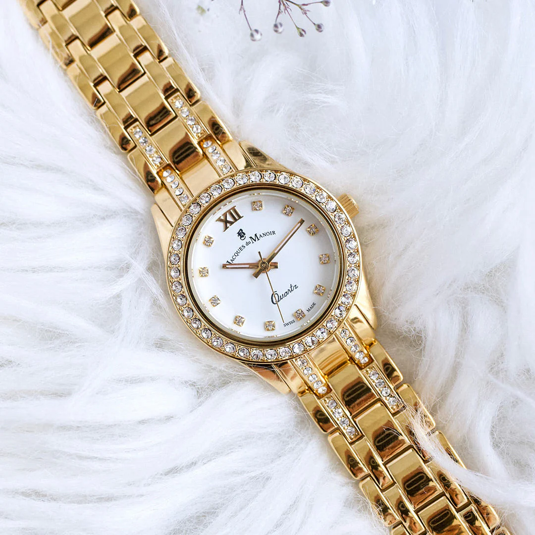 Jacques Du Manoir Ladies Royal Boxed Set Gold Watch - Image 4