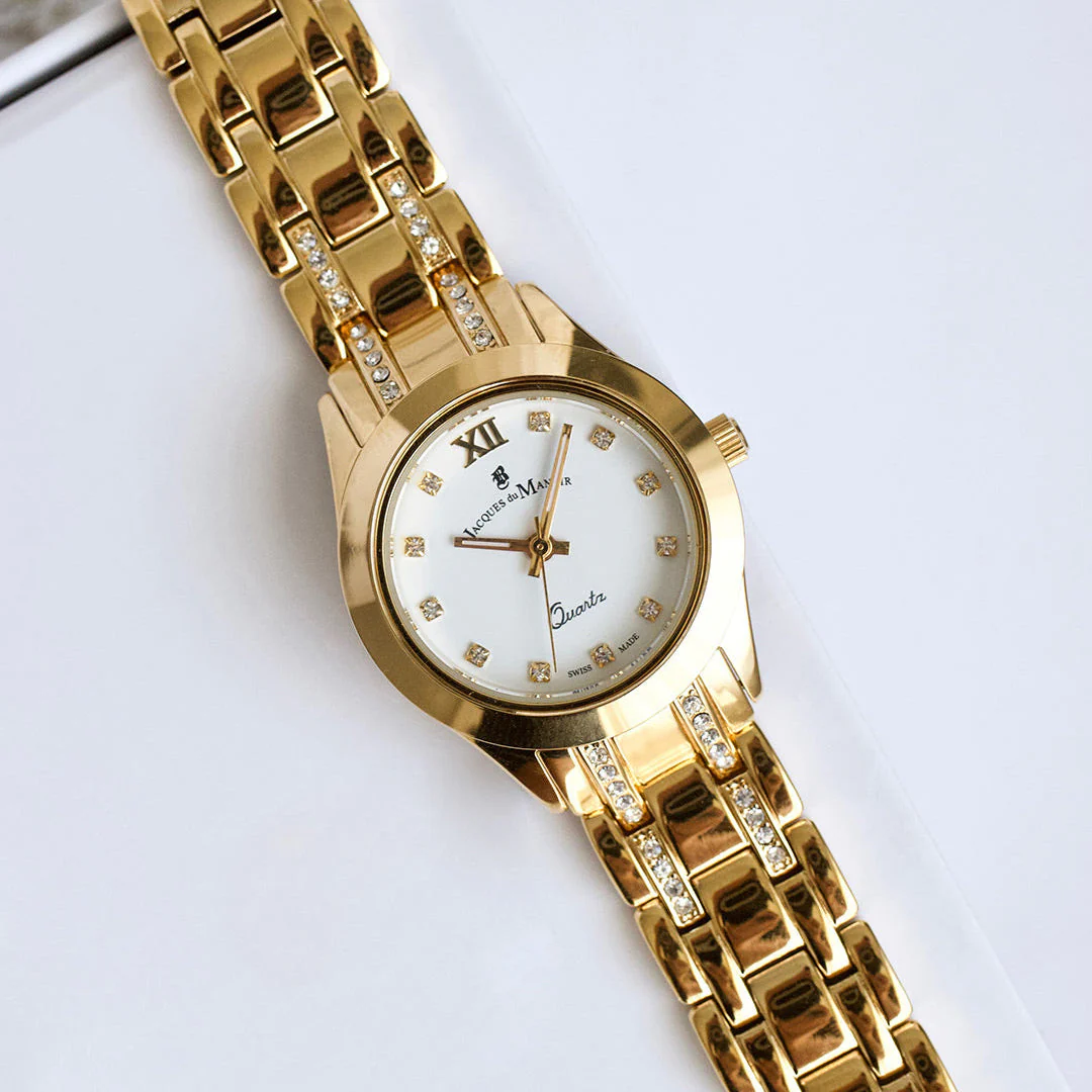 Jacques Du Manoir Ladies Royal Boxed Set Gold Watch - Image 5