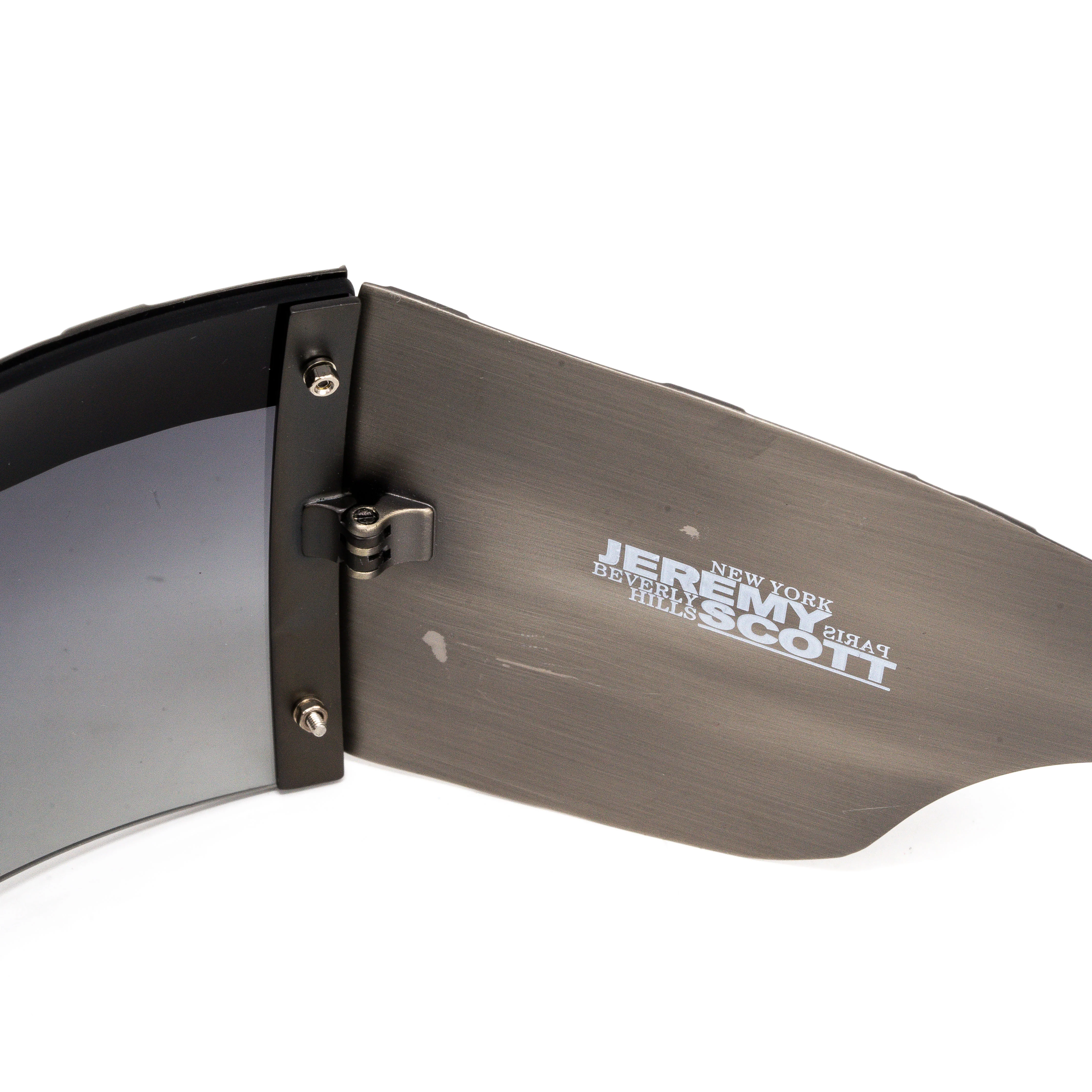 Jeremy Scott Unisex Rectangular Grey Sunglasses - Image 2