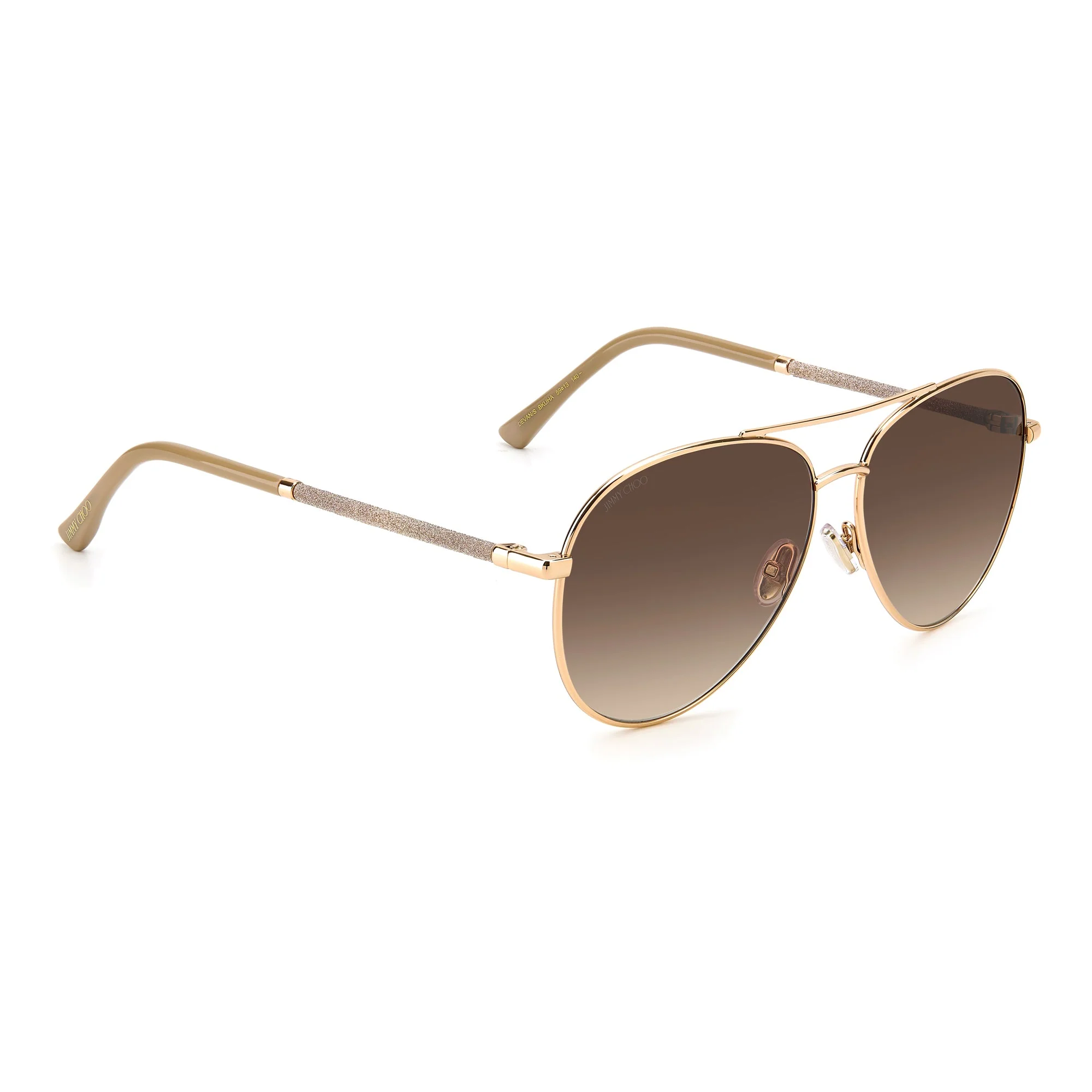 Jimmy Choo DEVAN/S BKU 59HA (JC13)Unisex Gold Nude - Image 2